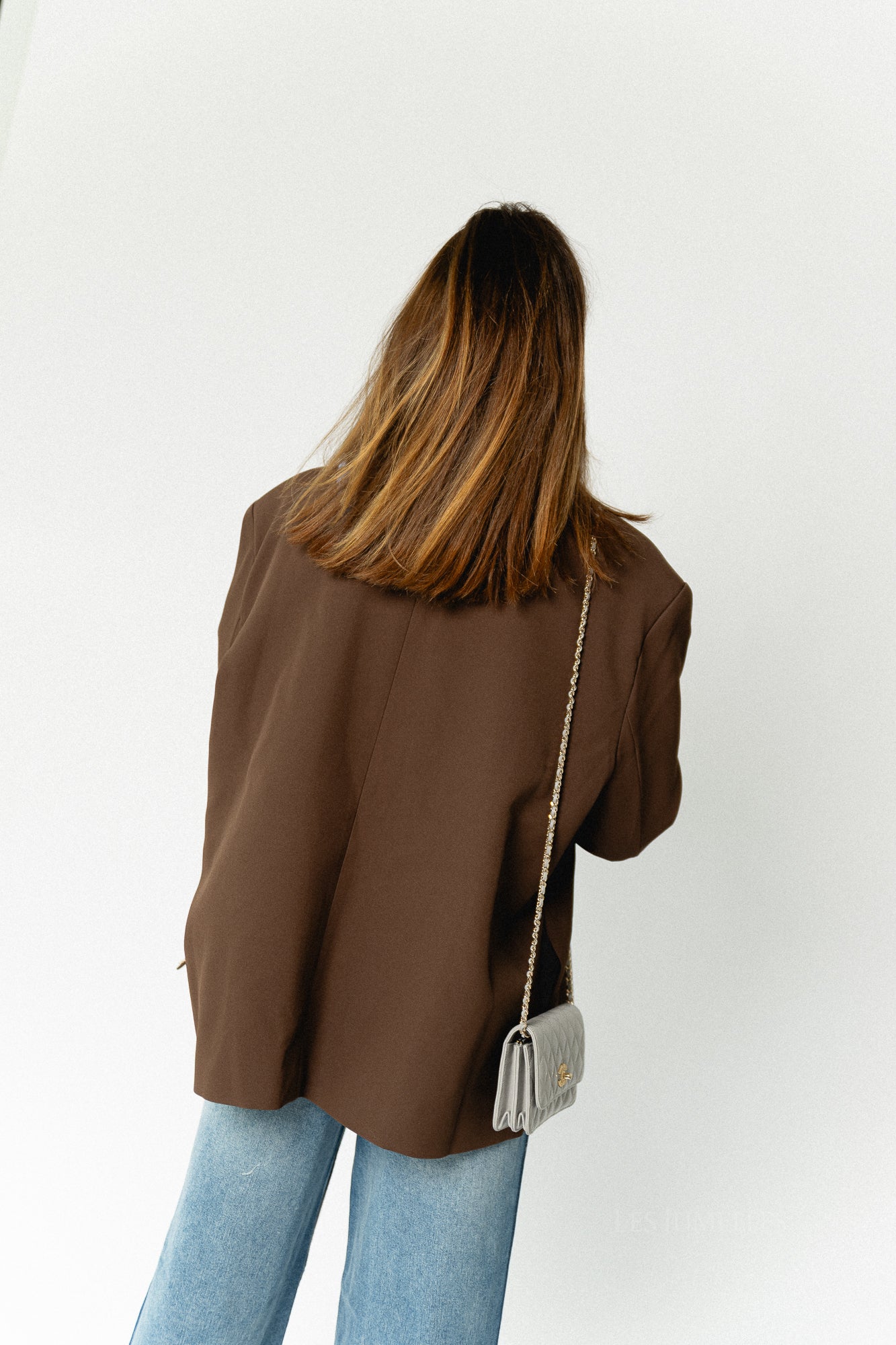 Chloe Oversized-Blazer in Braun