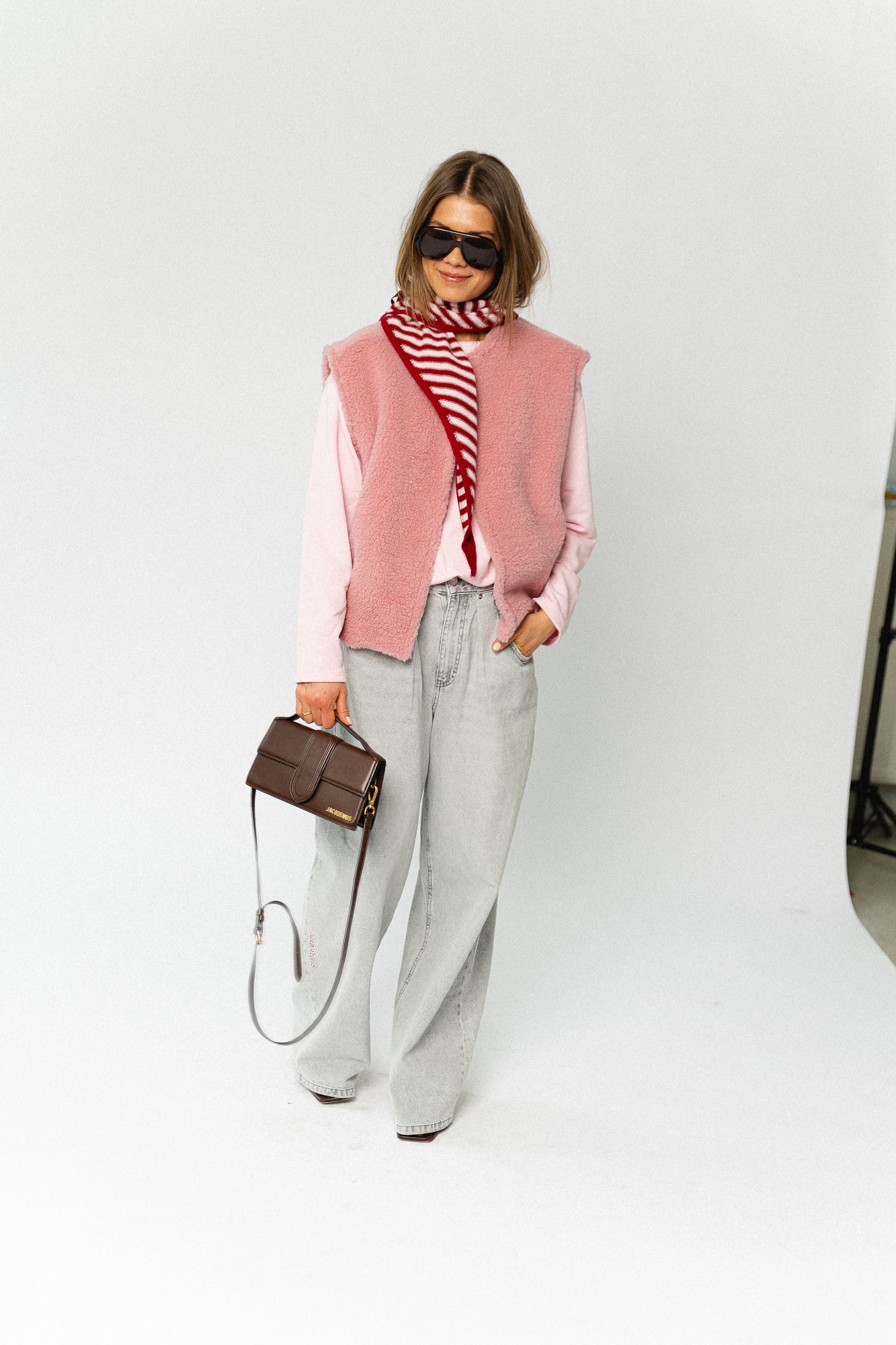 Axelle sleeveless jacket pink