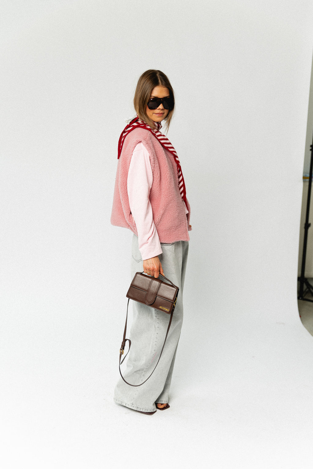 Axelle sleeveless jacket pink