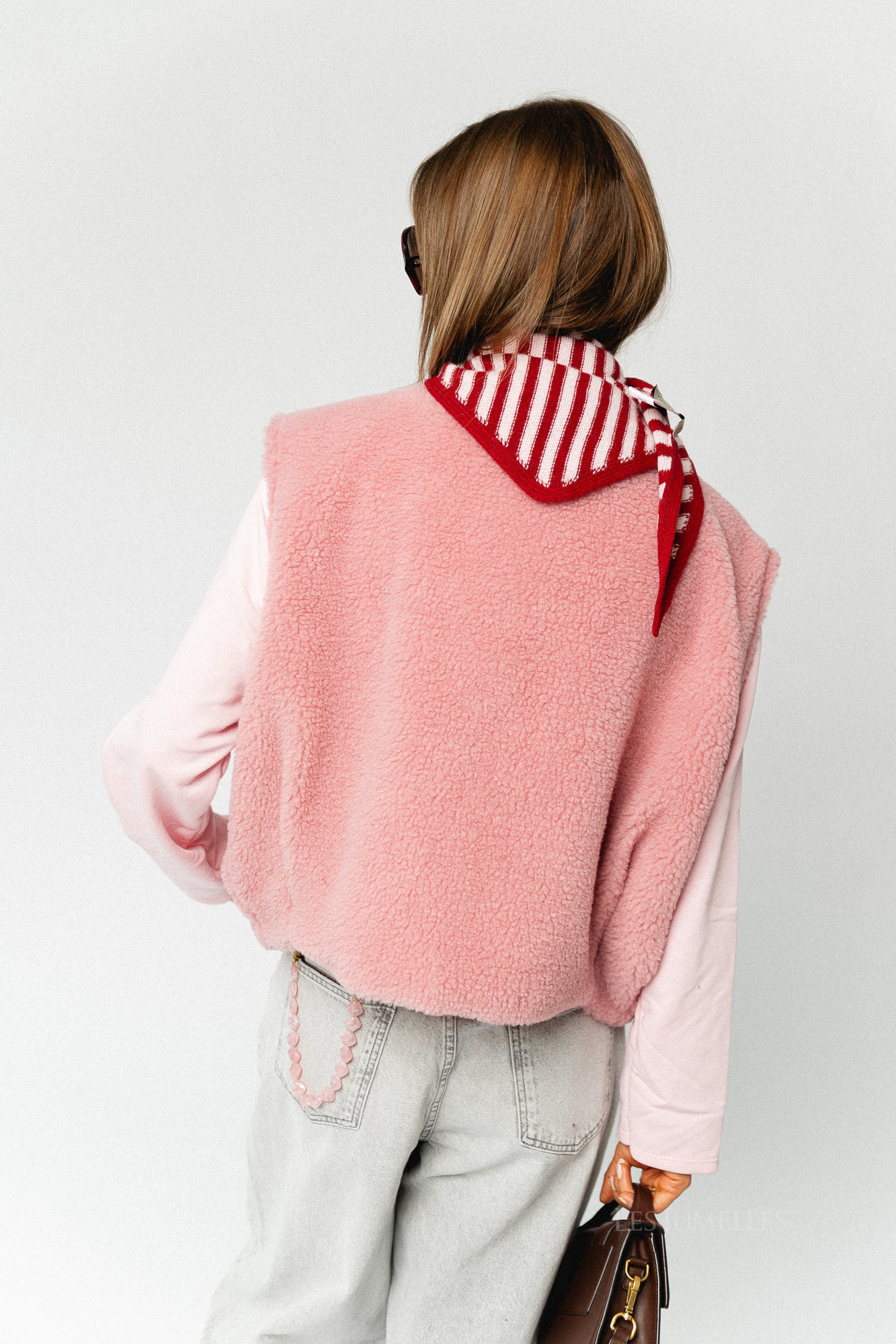 Axelle sleeveless jacket pink