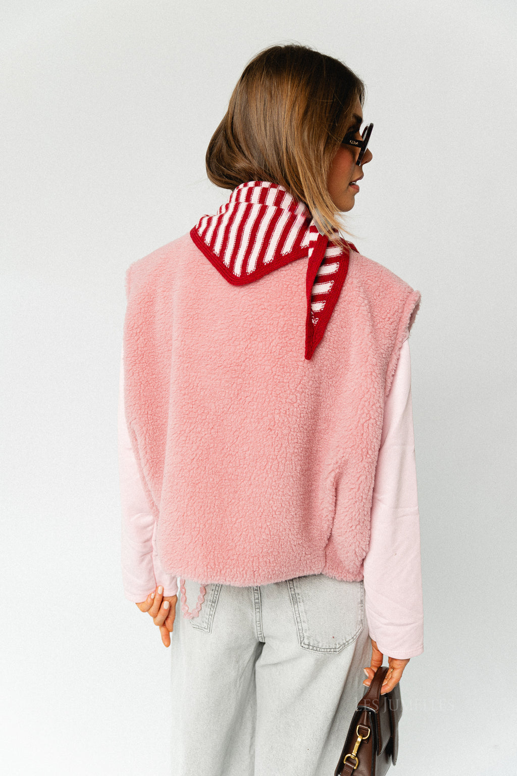 Axelle sleeveless jacket pink