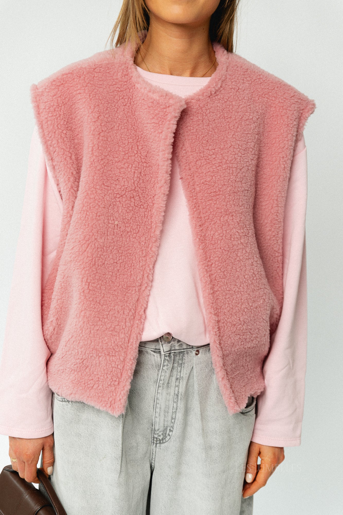 Axelle sleeveless jacket pink