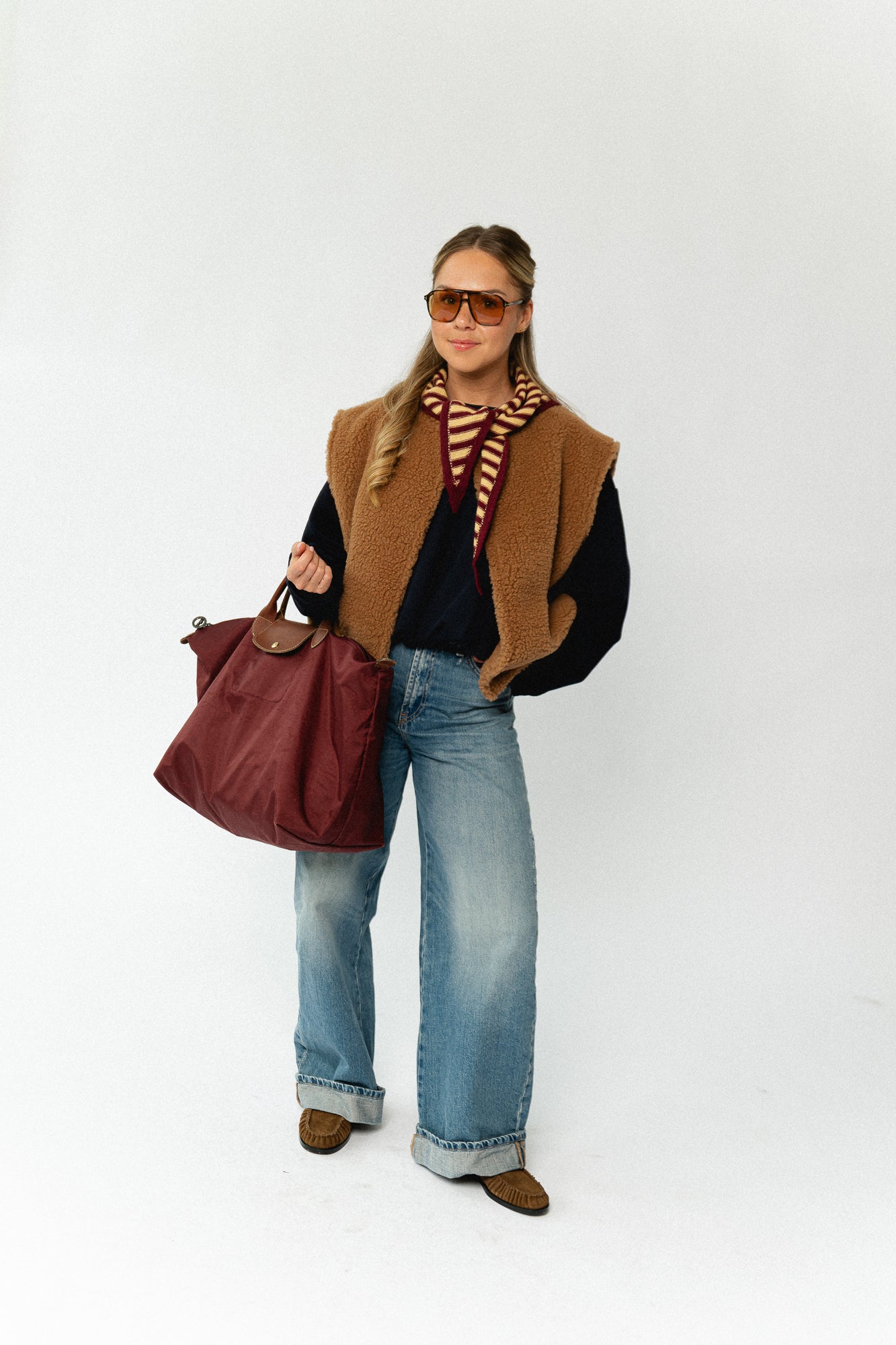 Axelle sleeveless jacket camel