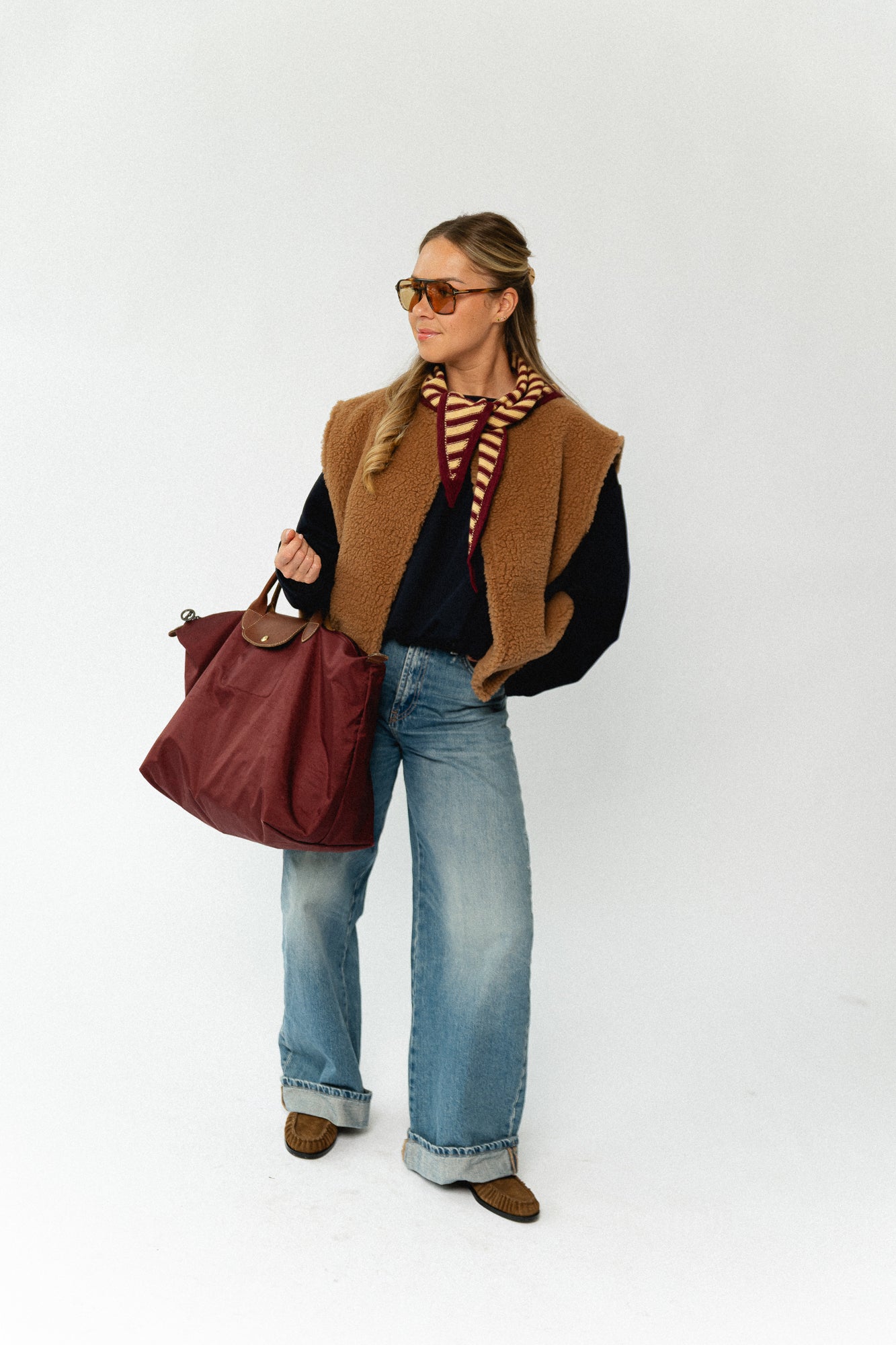 Axelle sleeveless jacket camel