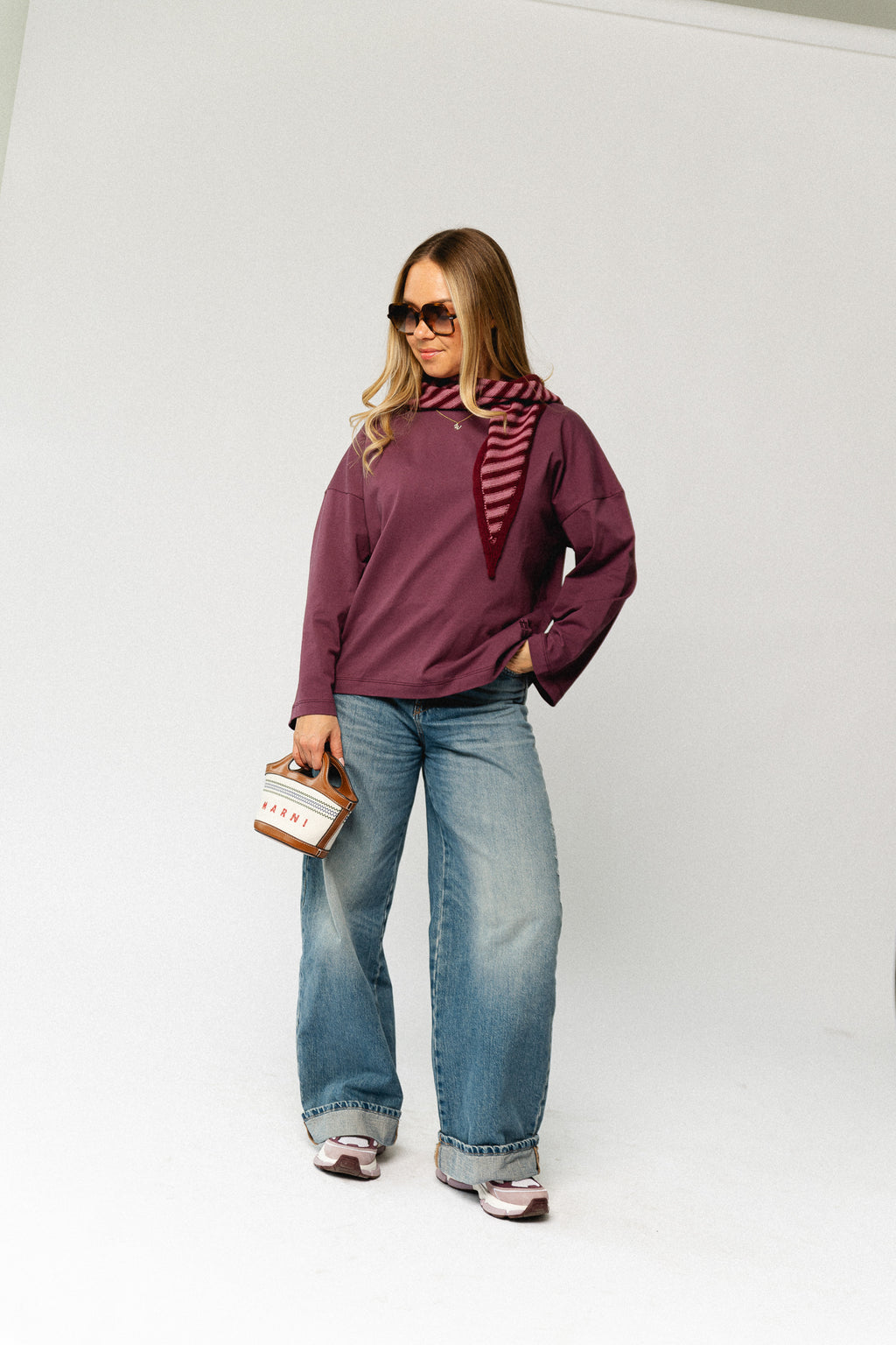 Manon longsleeve plum