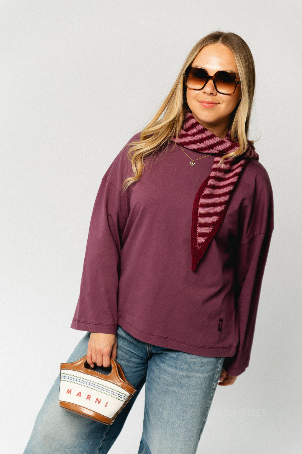 Manon longsleeve plum