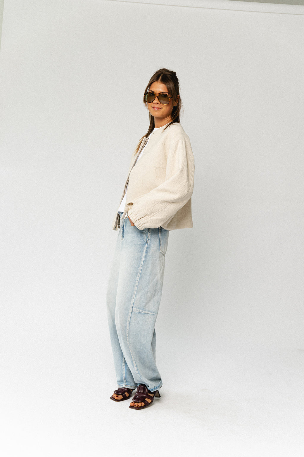 Carola jacket almond milk