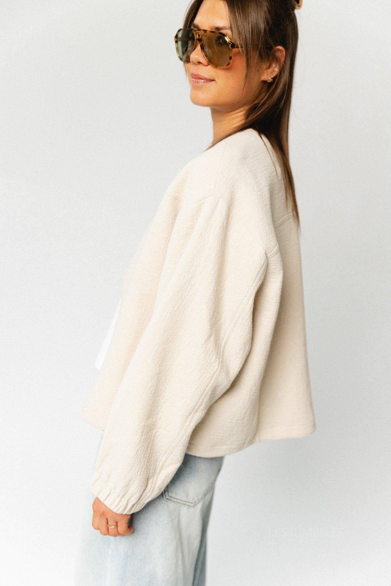 Carola jacket almond milk