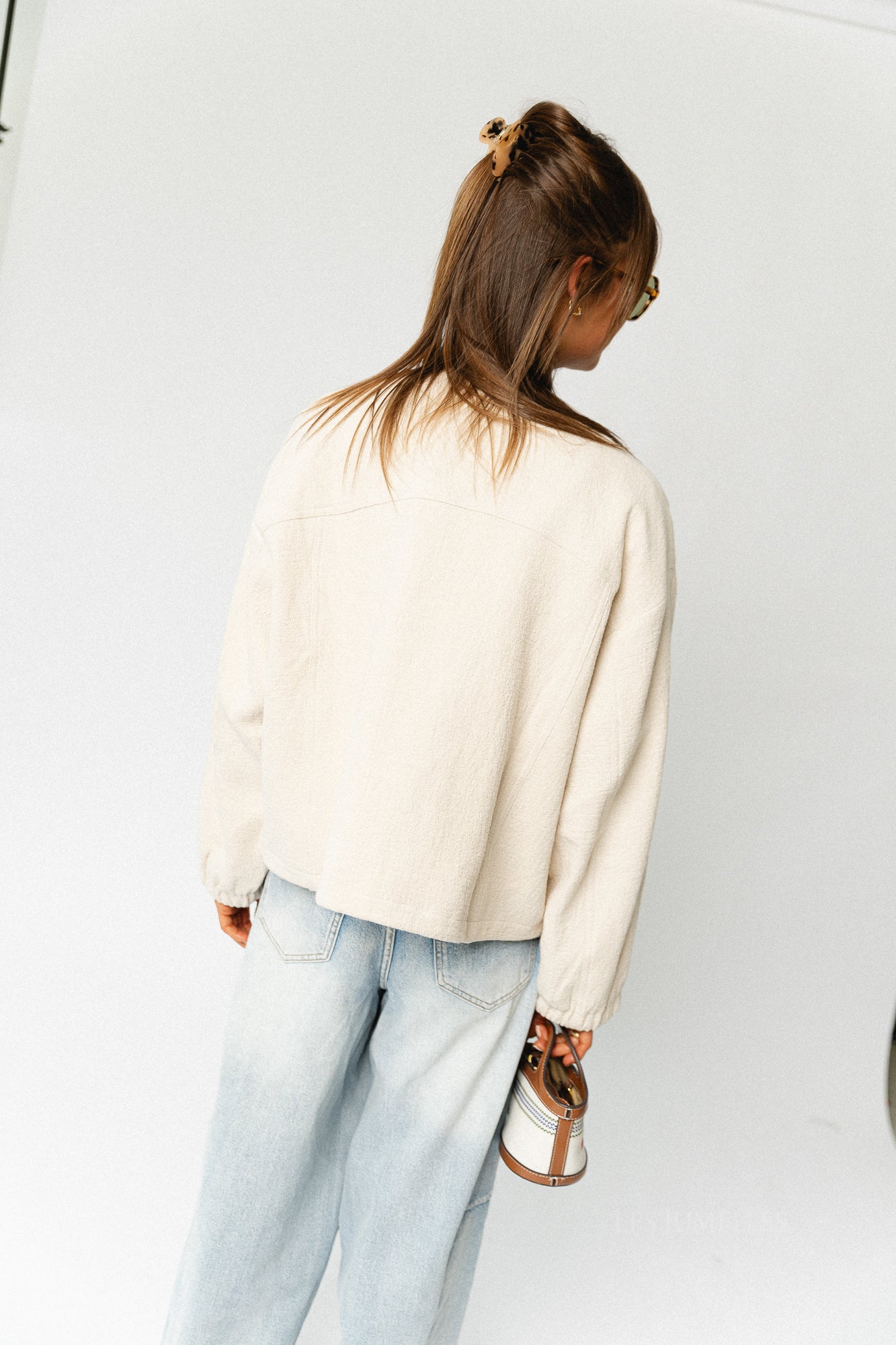 Carola jacket almond milk