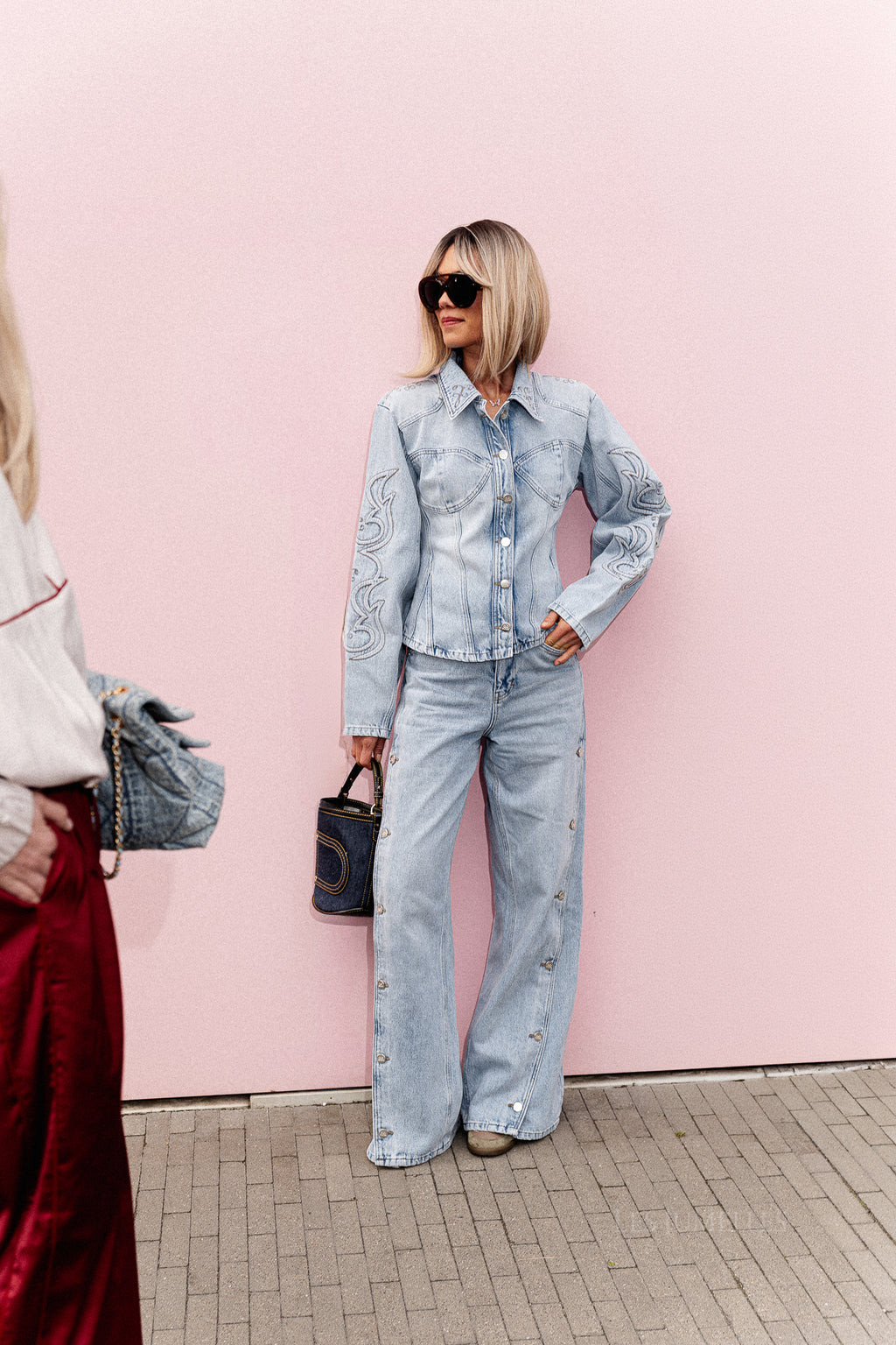 BXGStacie jacket vintage blue denim