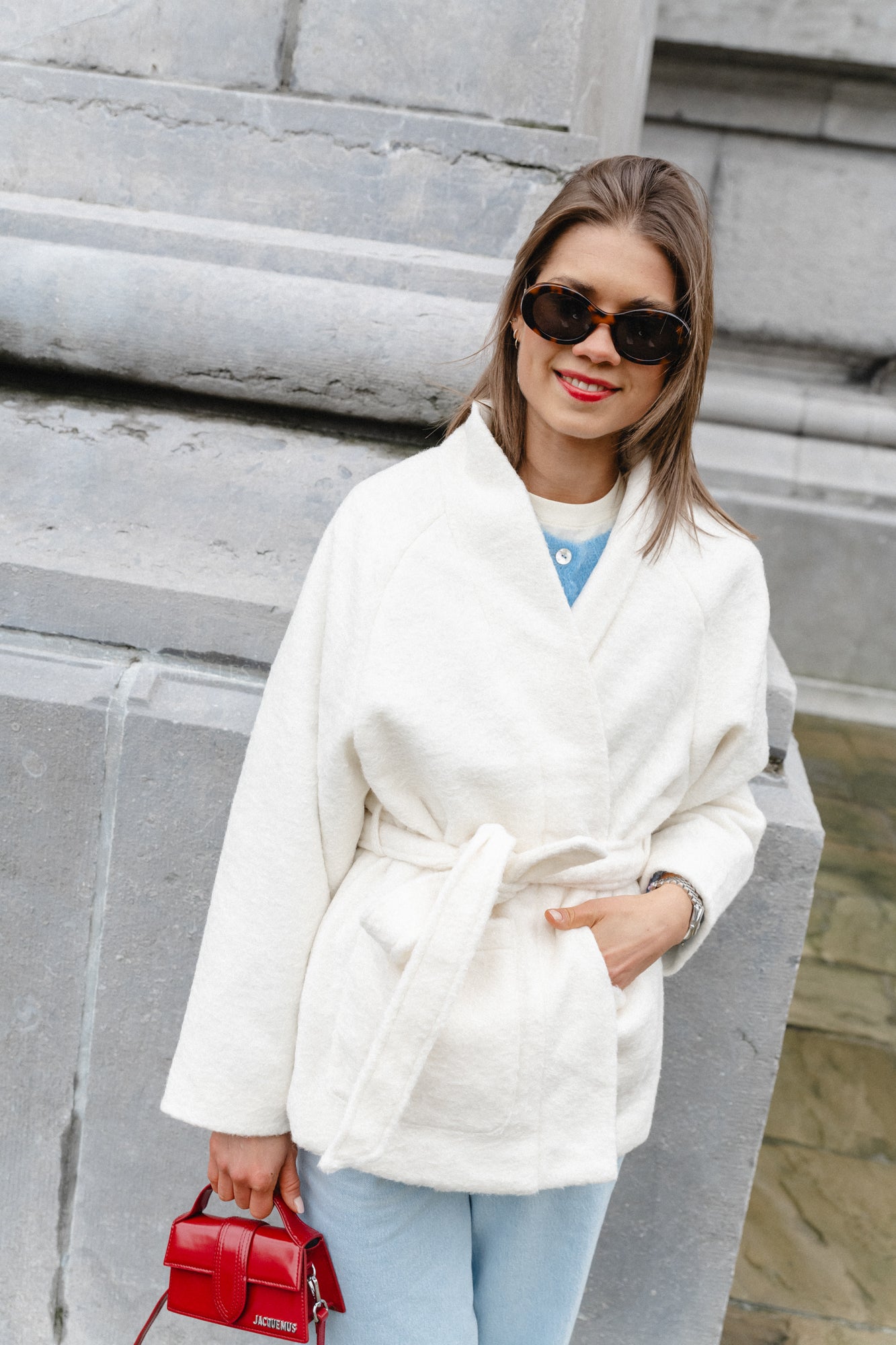 Laurie coat off white