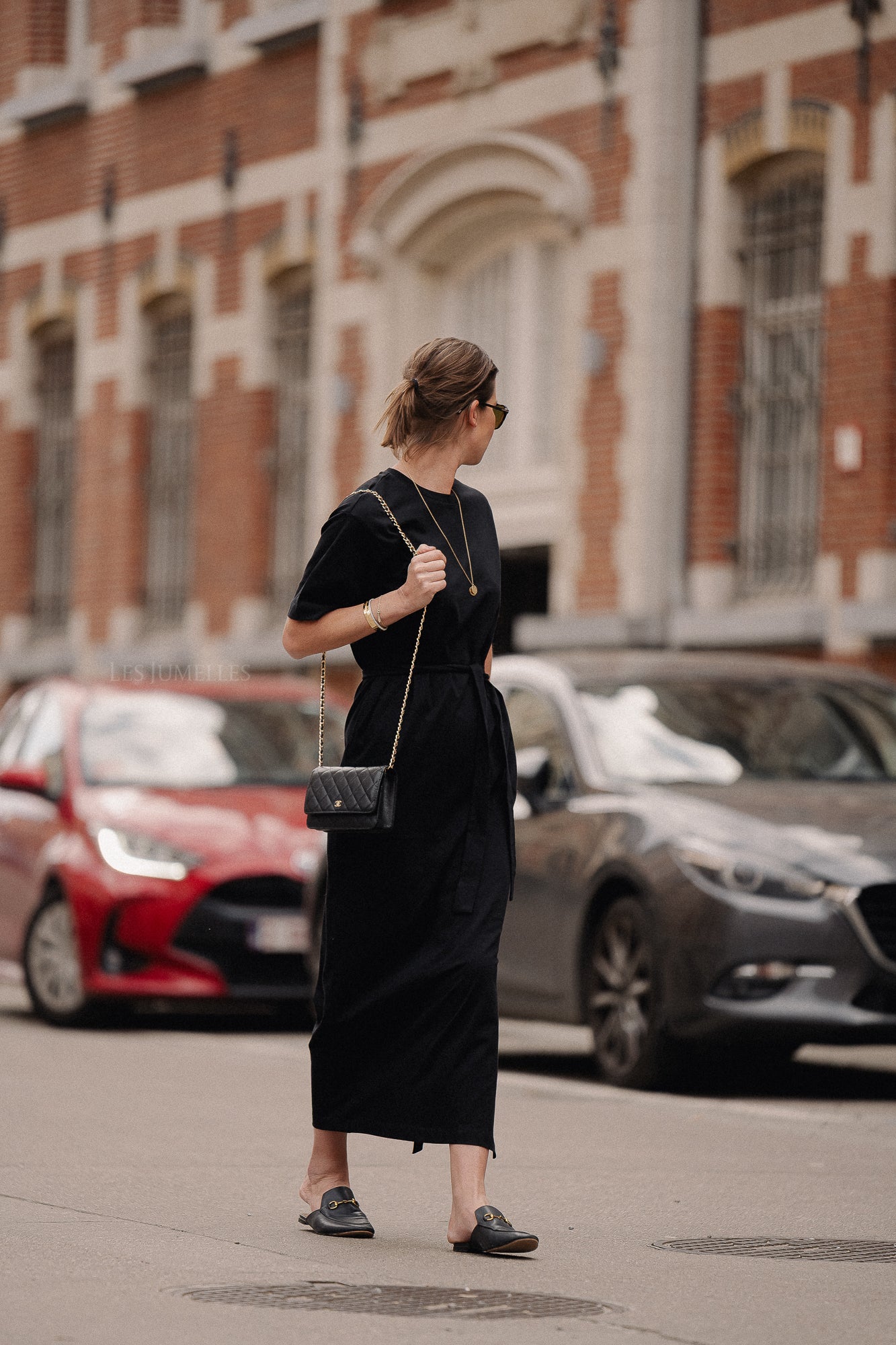 SLFEssential SS pocket ankle dress black