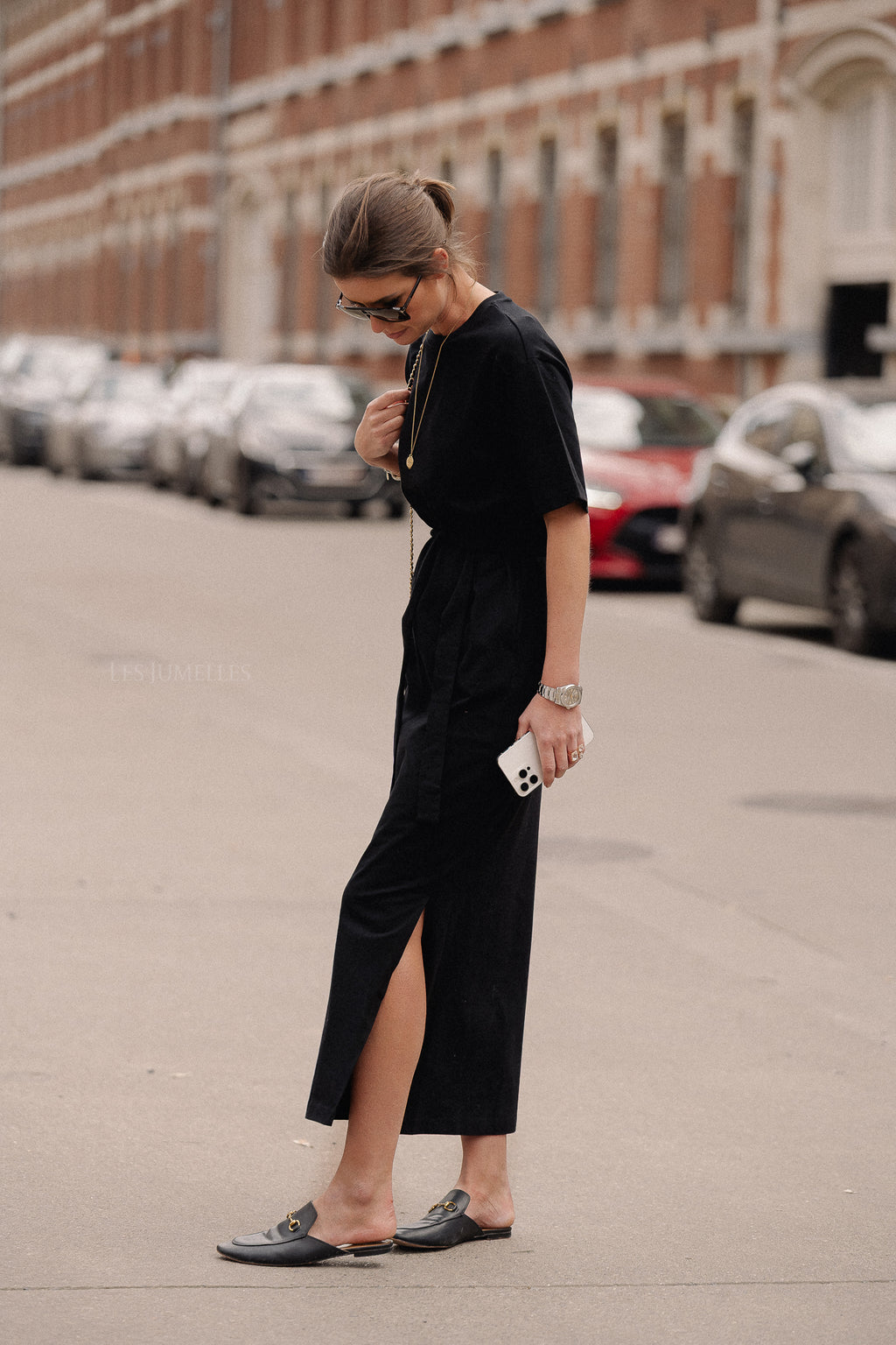 SLFEssential SS pocket ankle dress black