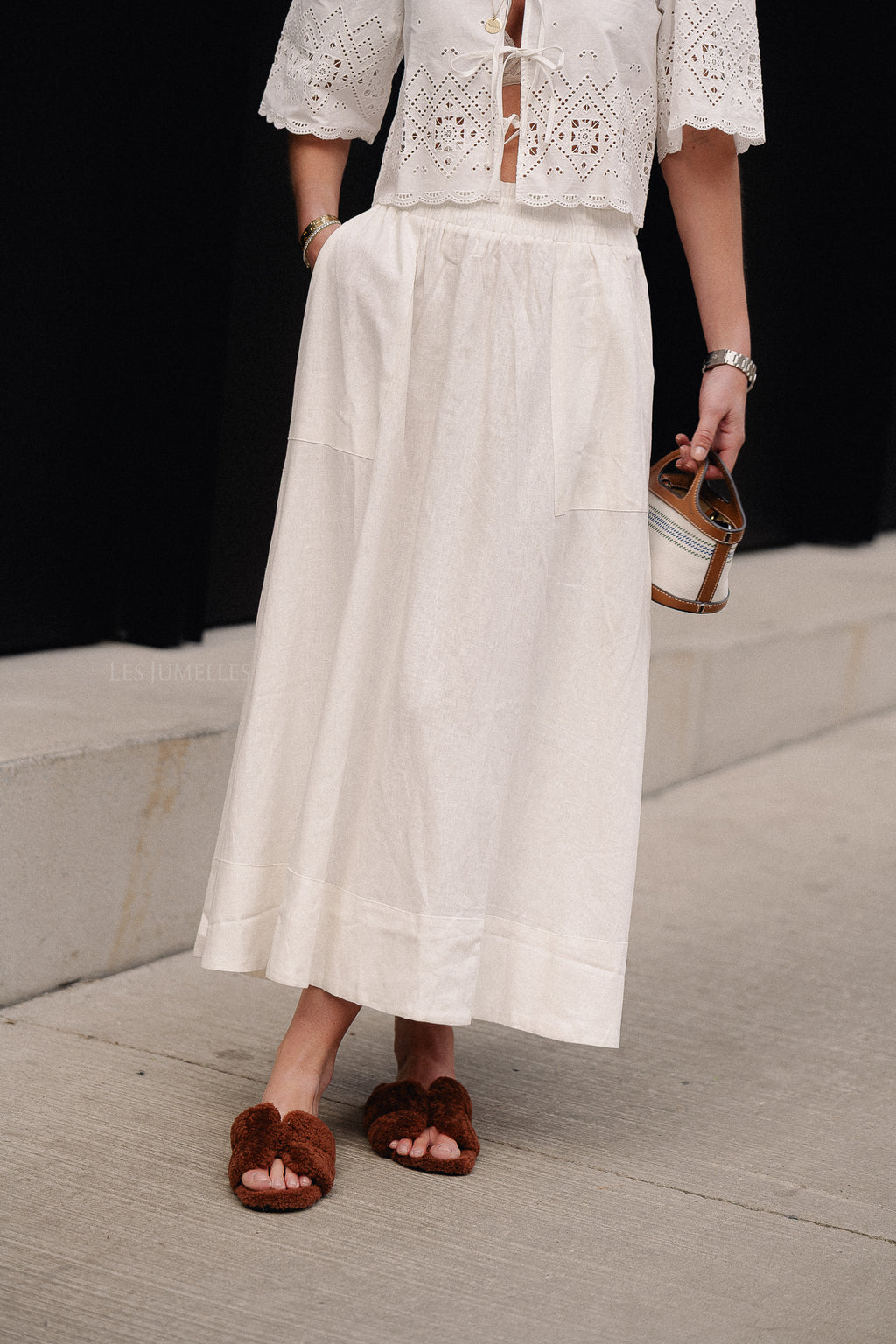 YASFlaxy HW ankle skirt star white