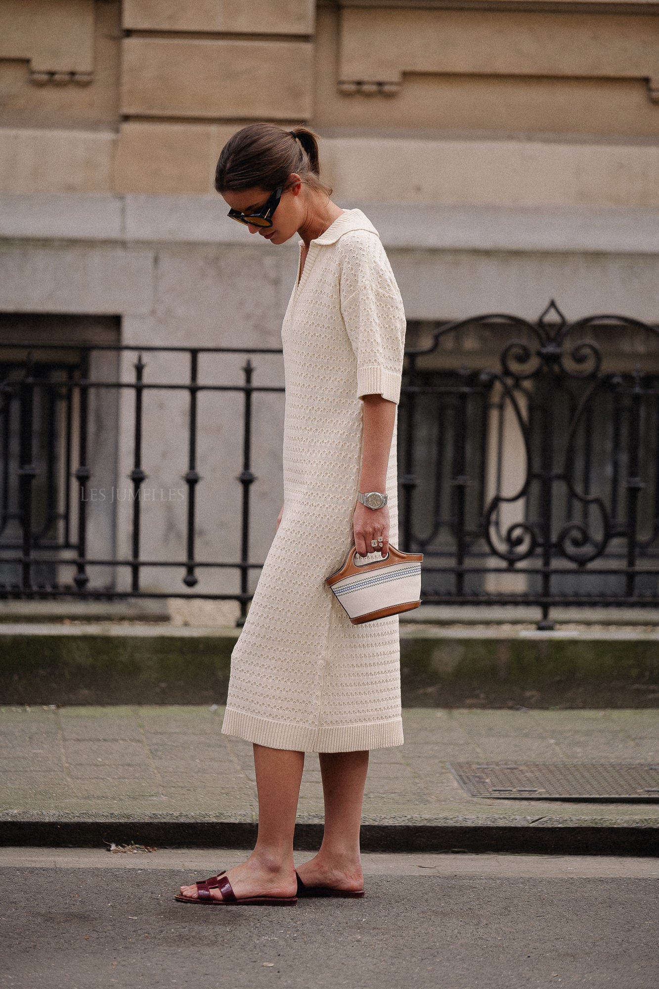 YASCibyl 2/4 long knit dress birch