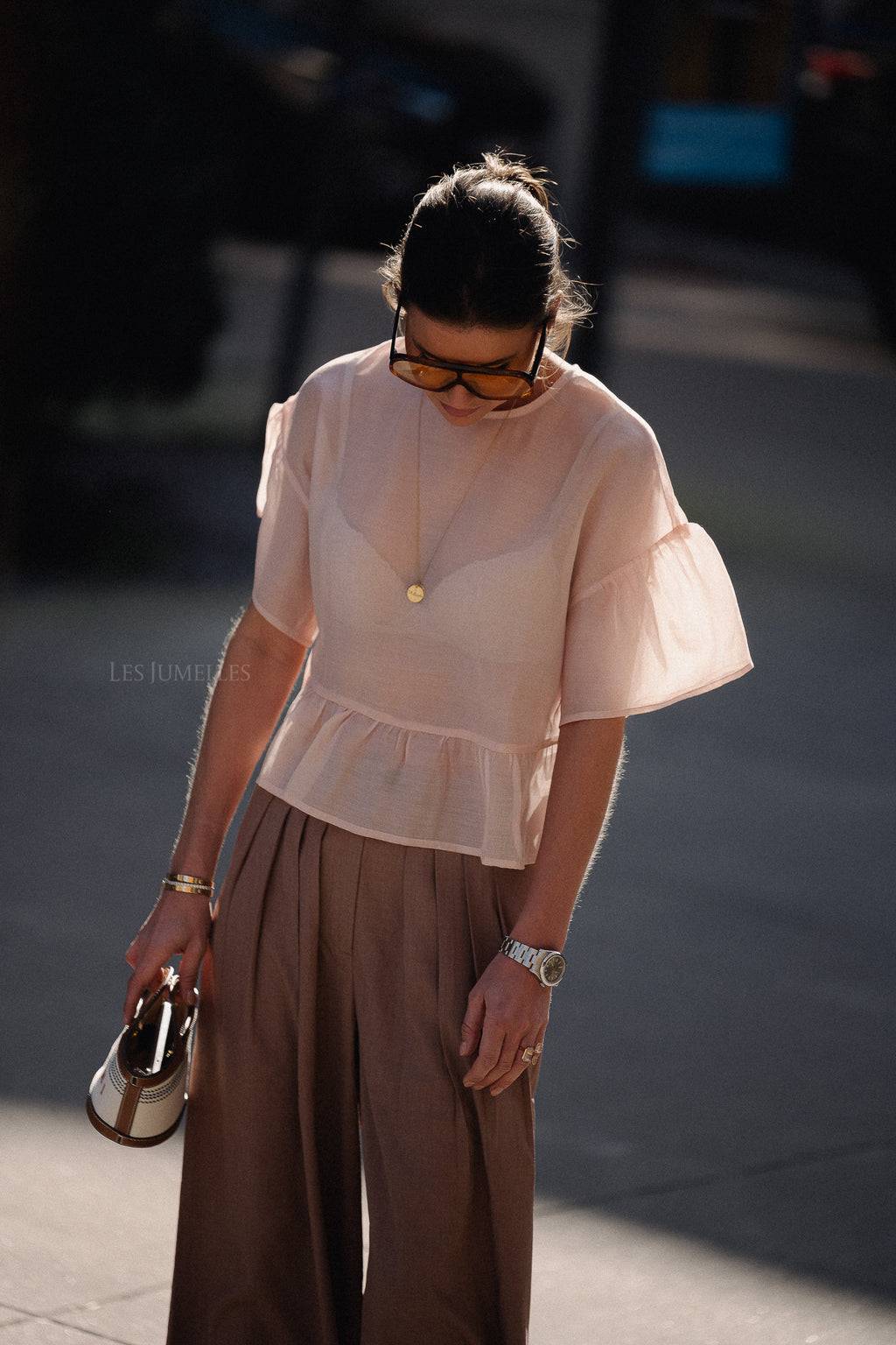Tuala blouse rose smoke