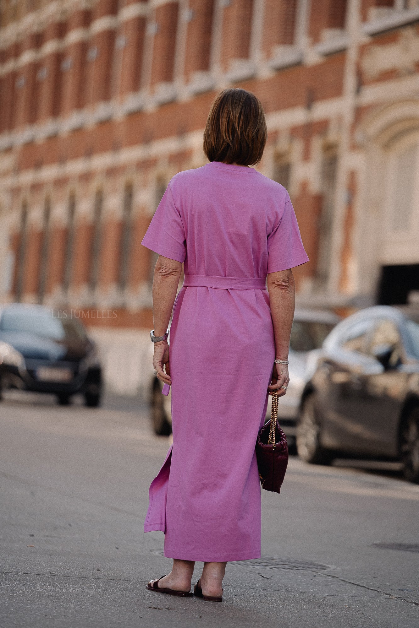 SLFEssential SS pocket ankle dress first bloom