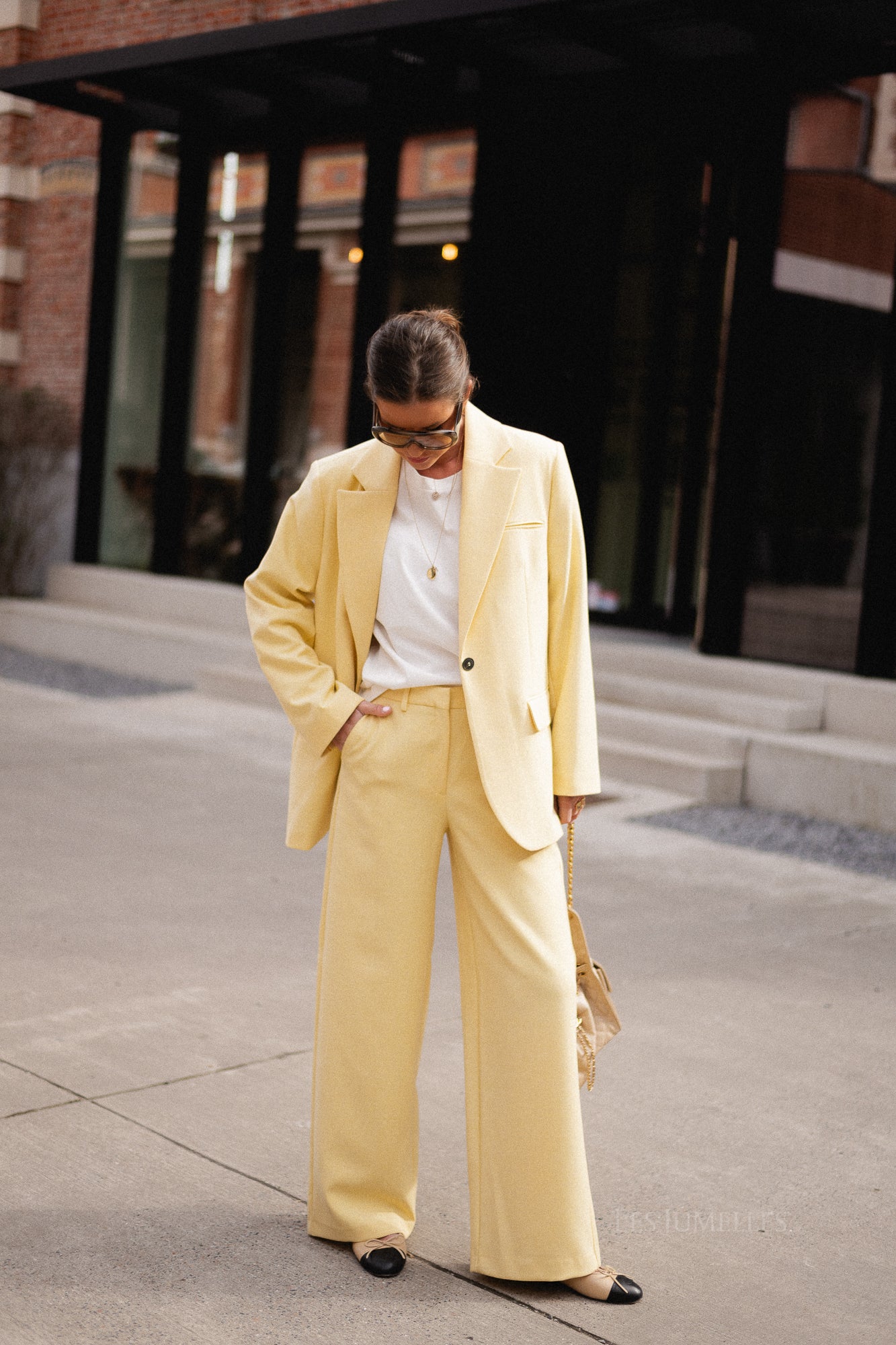 SLFRita Paxa wide pant italian straw