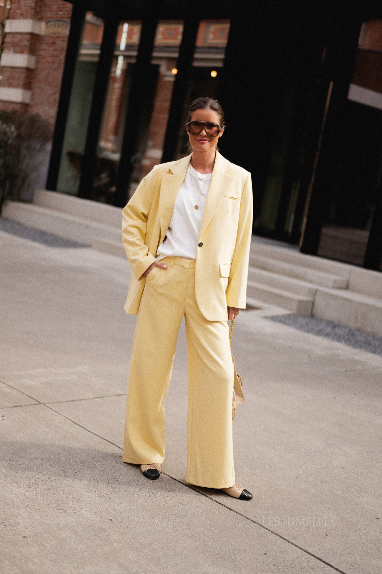 SLFRita Paxa wide pant italian straw