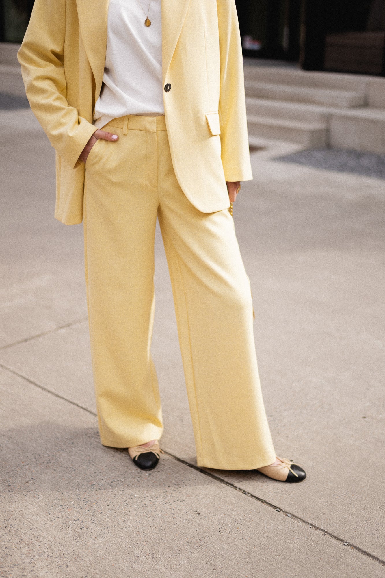 SLFRita Paxa wide pant italian straw