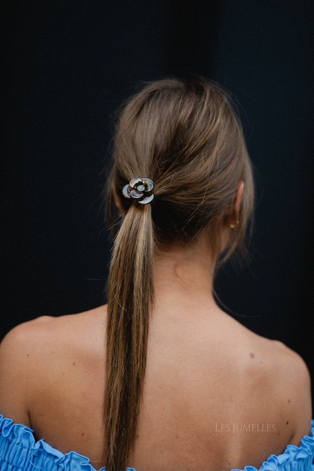 Flower hairtie tortoise - multicolor