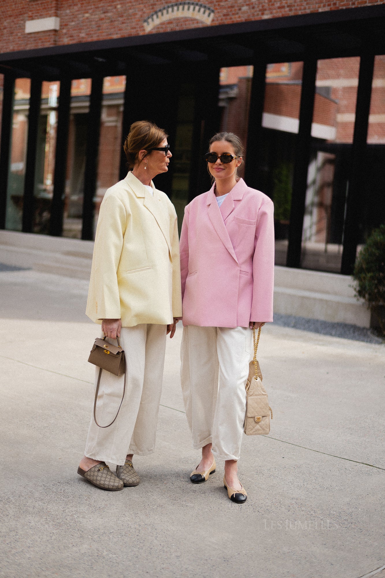 Chloe oversized blazer peachskin