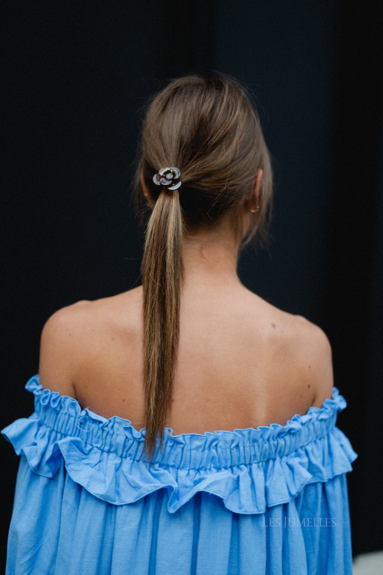 Flower hairtie tortoise - multicolor