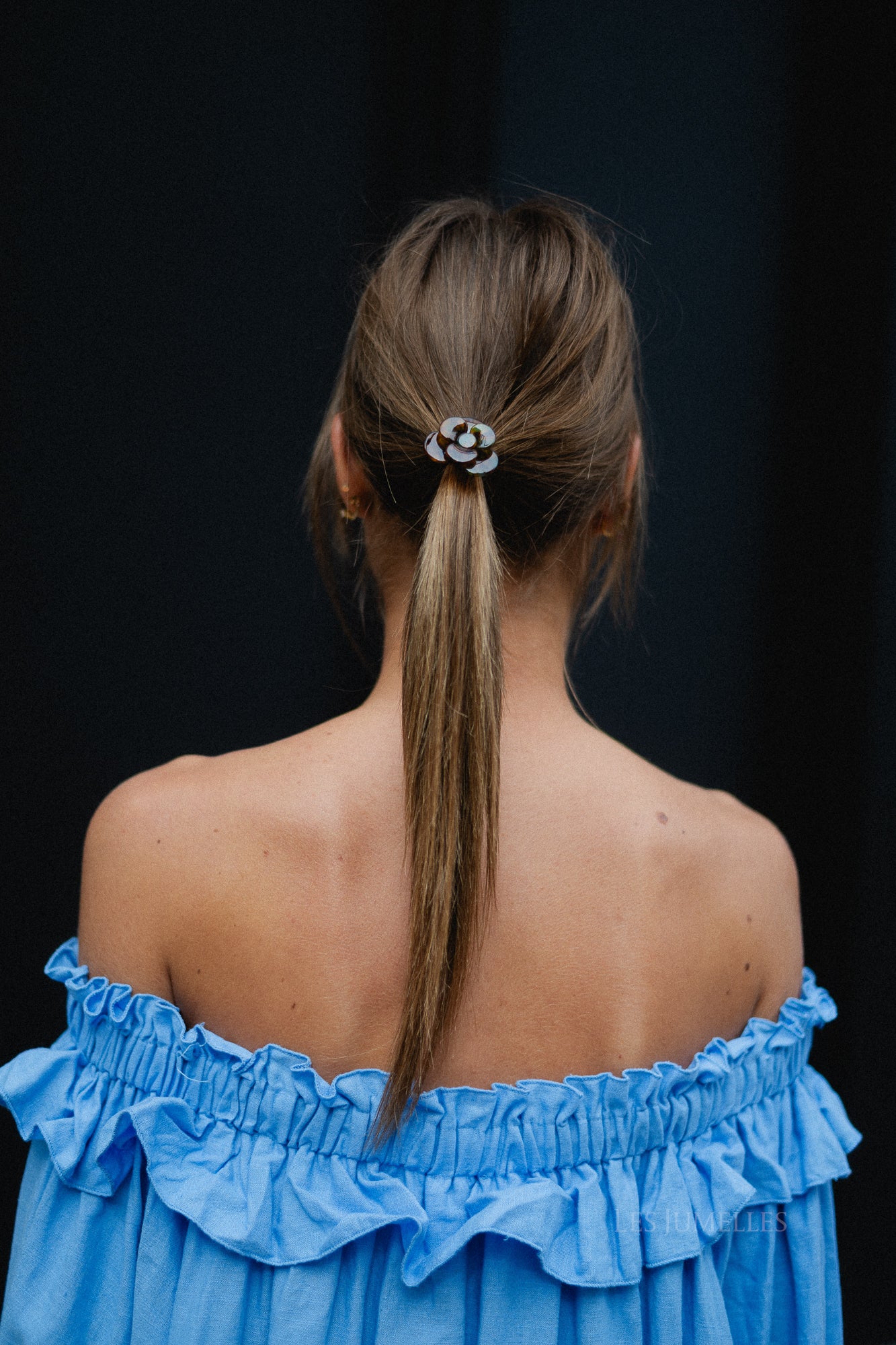 Flower hairtie tortoise - multicolor