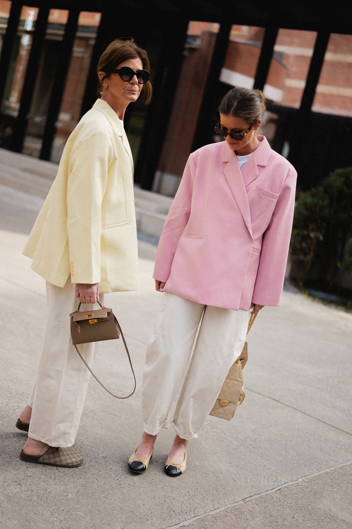 Chloe oversized blazer peachskin