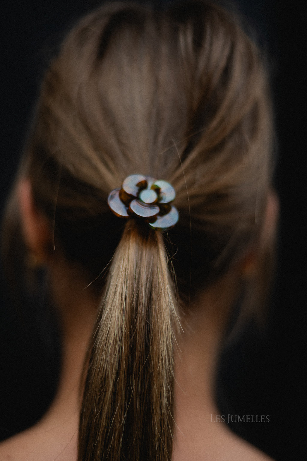 Flower hairtie tortoise - multicolor