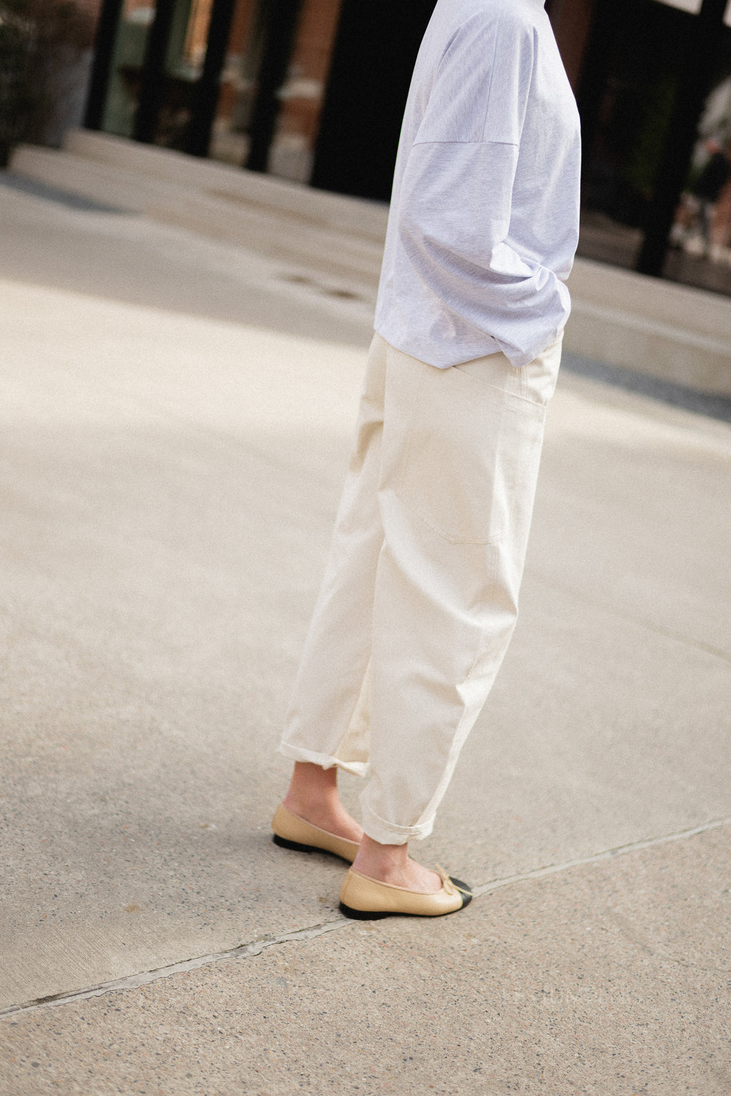 Topha barrel pants beige
