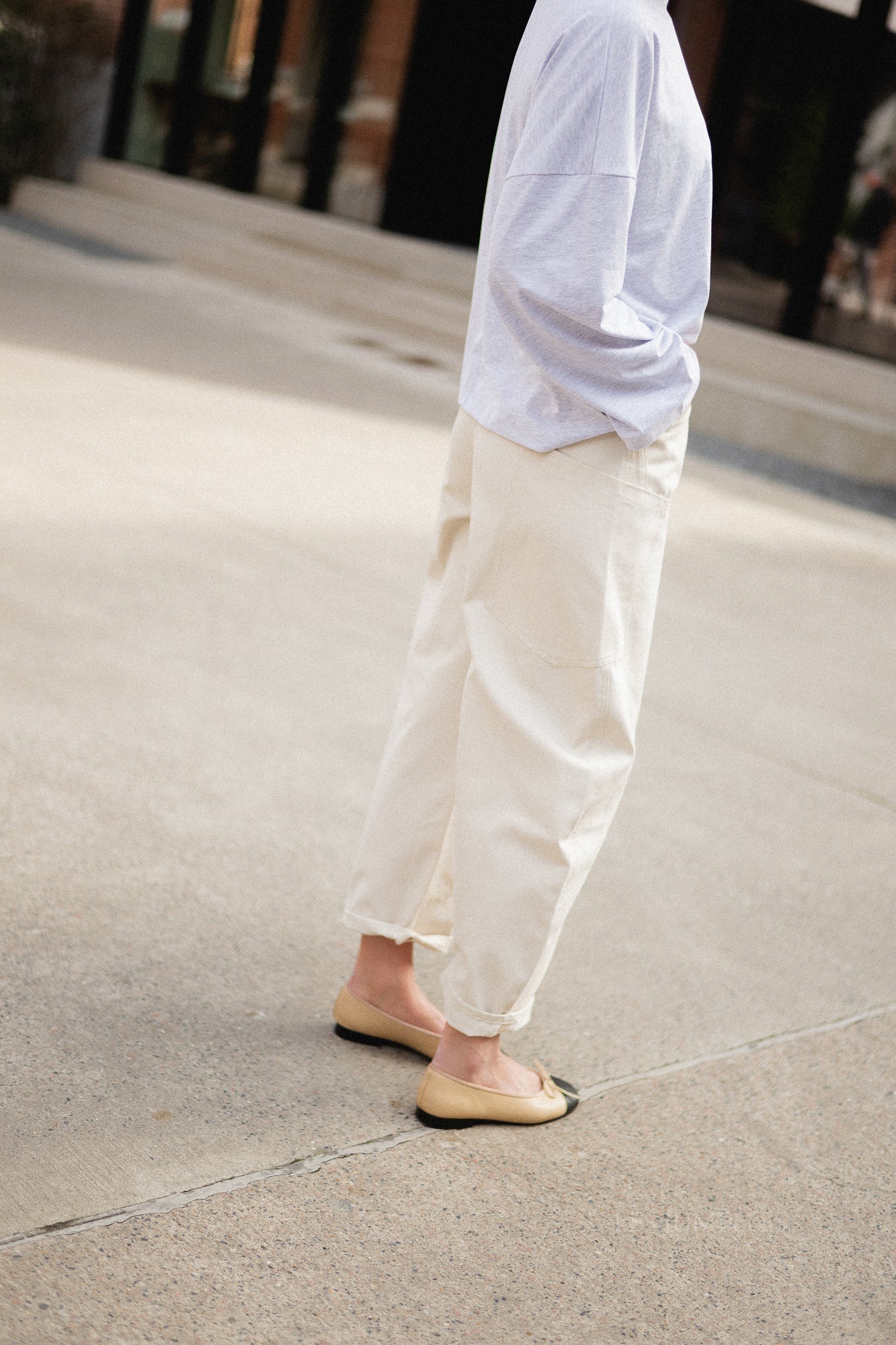 Topha barrel pants beige