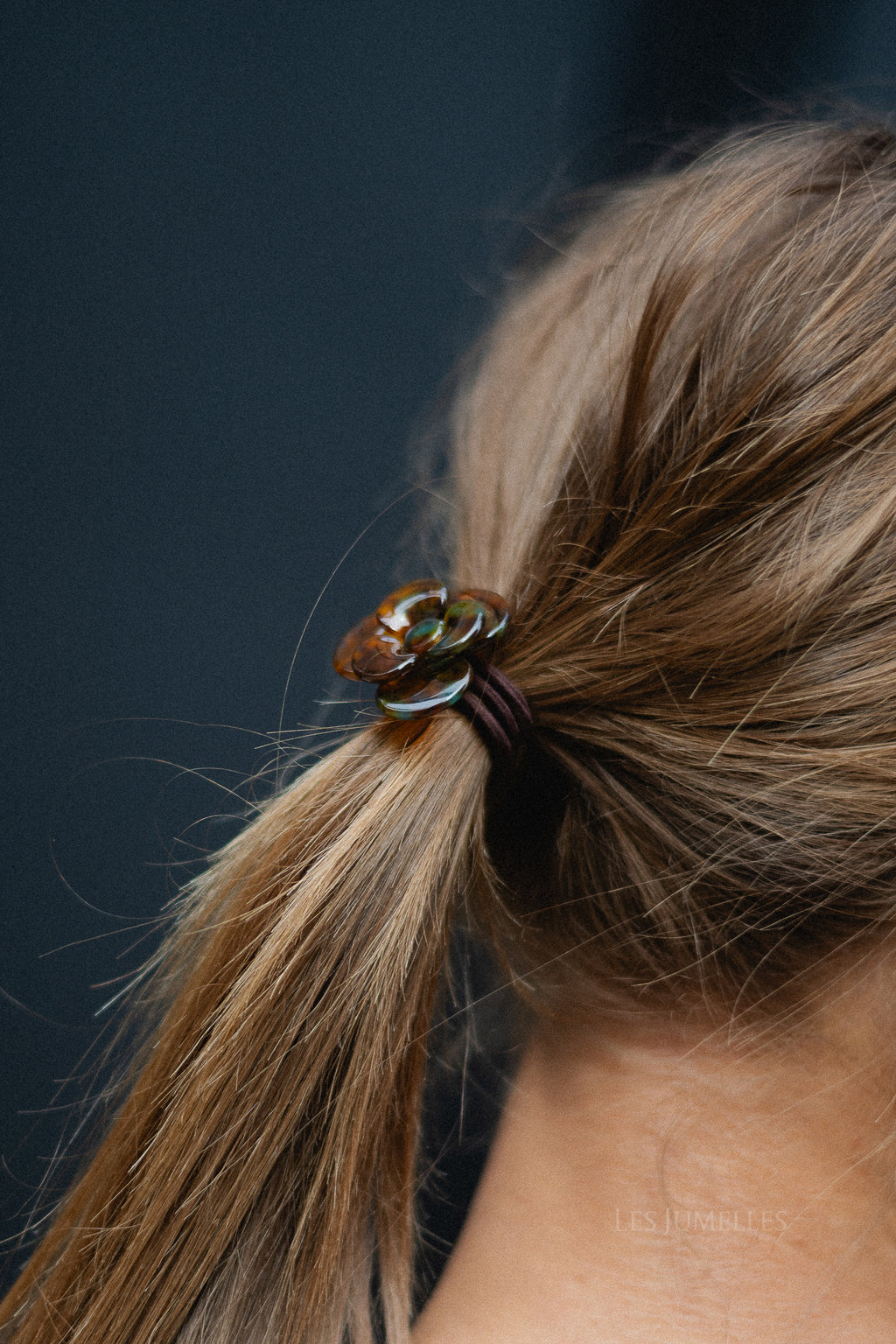 Flower hairtie tortoise - multicolor