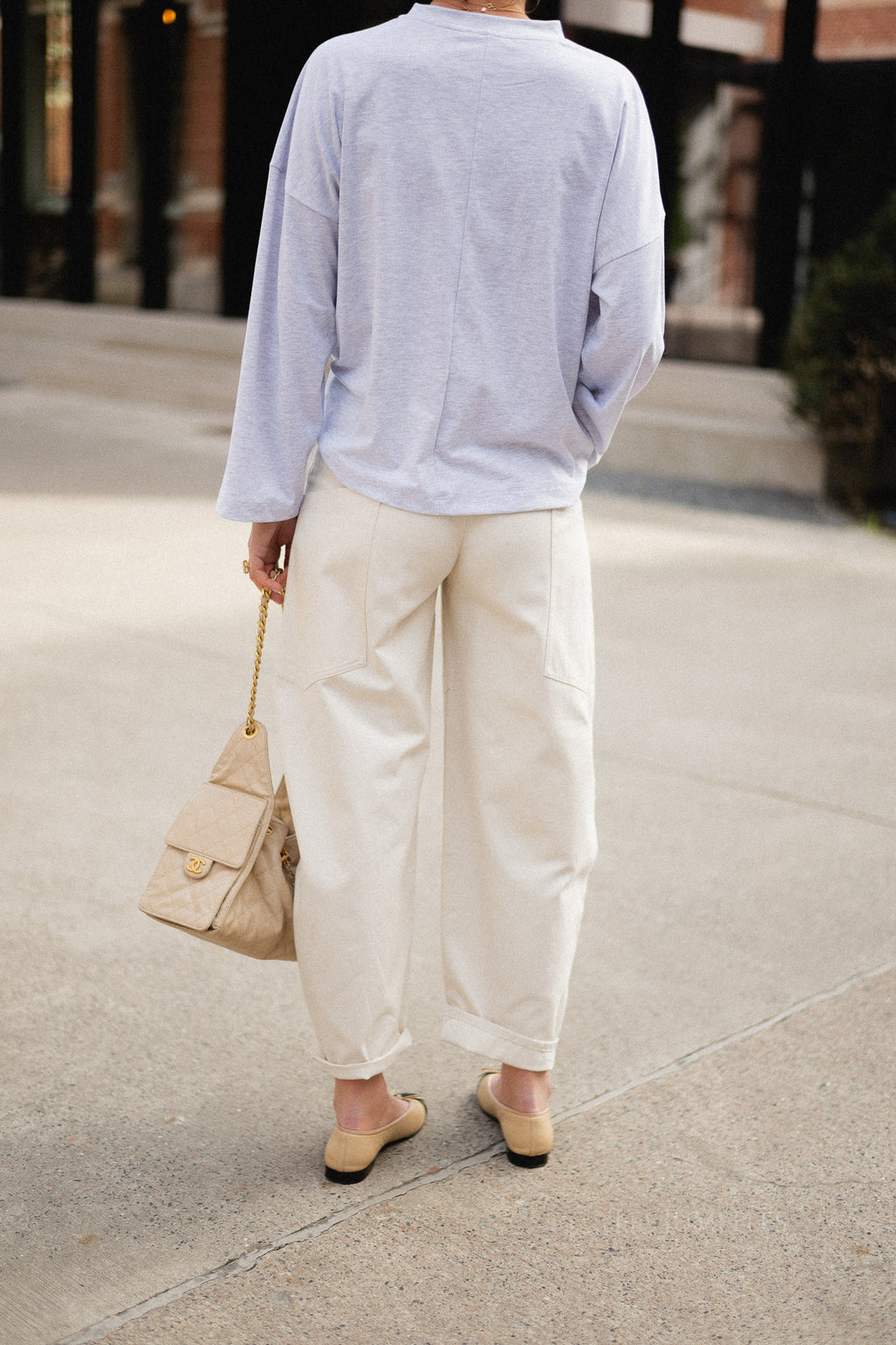 Topha barrel pants beige
