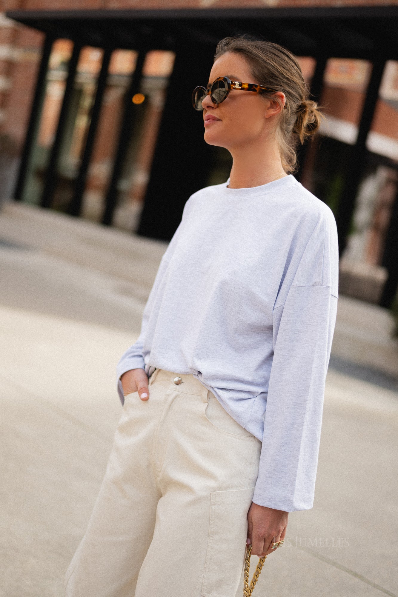 Topha barrel pants beige