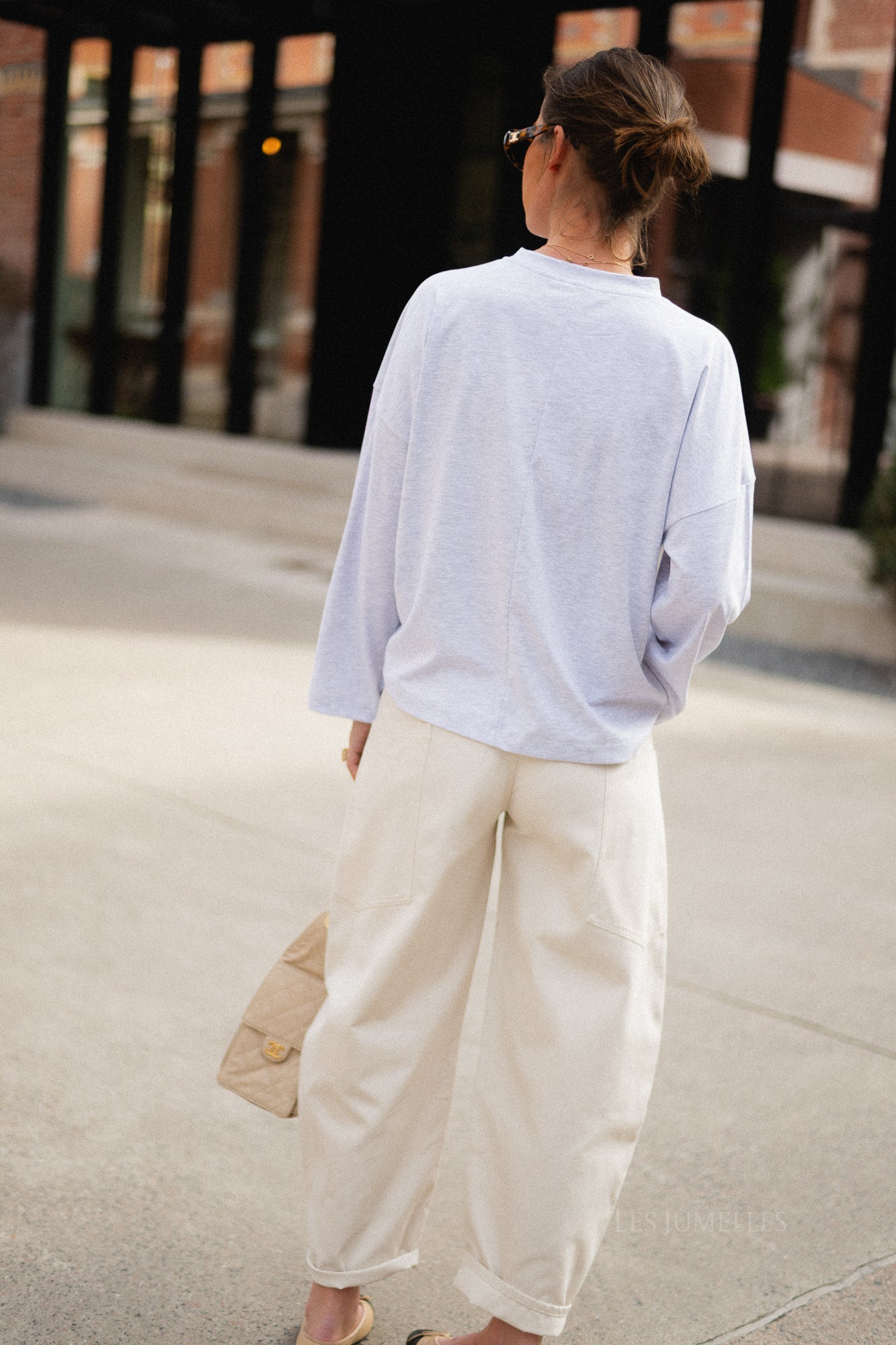 Topha barrel pants beige