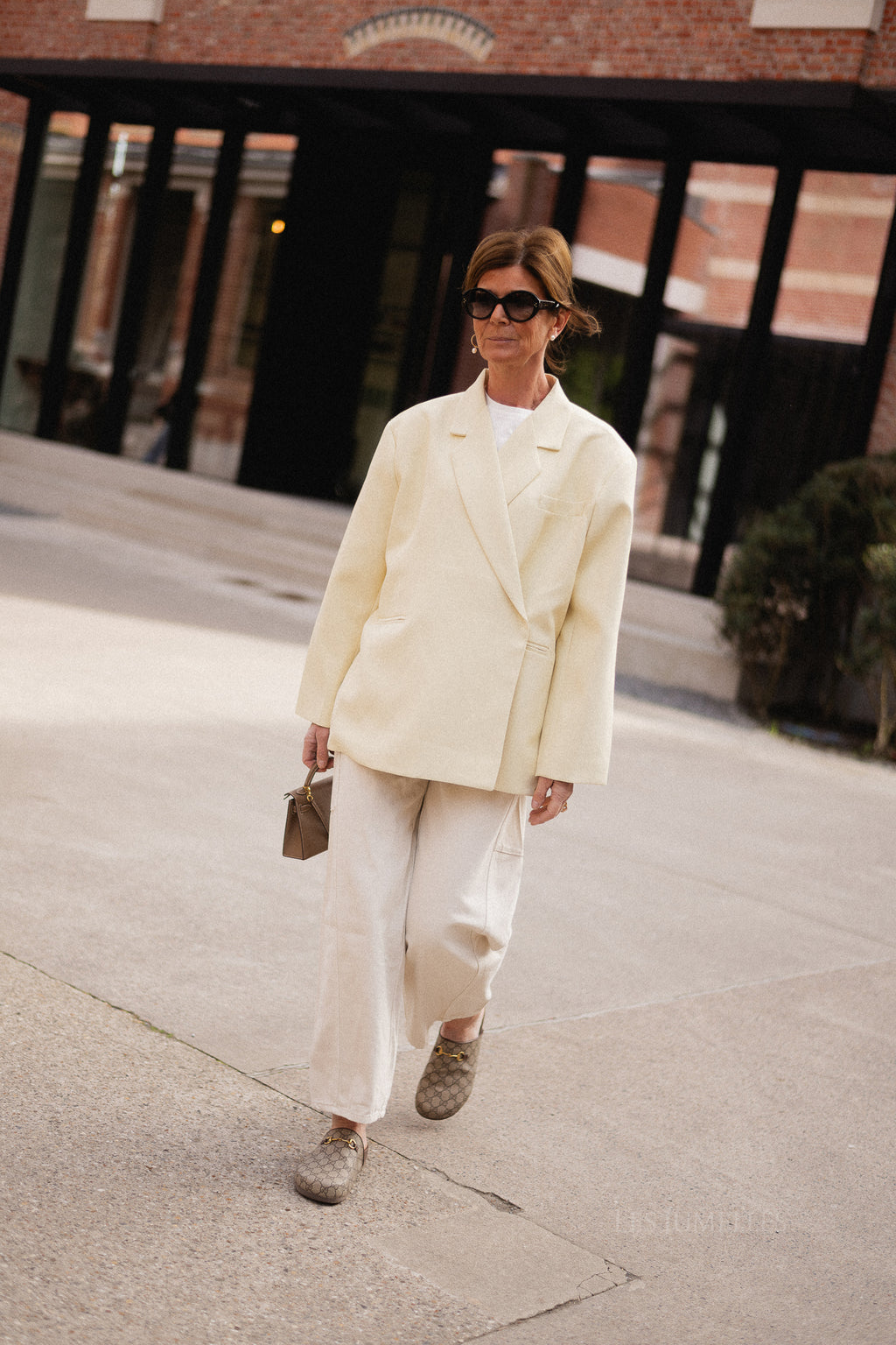 Chloe oversized blazer butter yellow