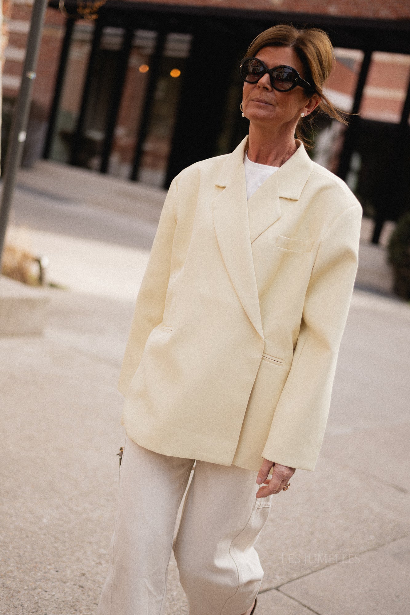 Chloe oversized blazer butter yellow