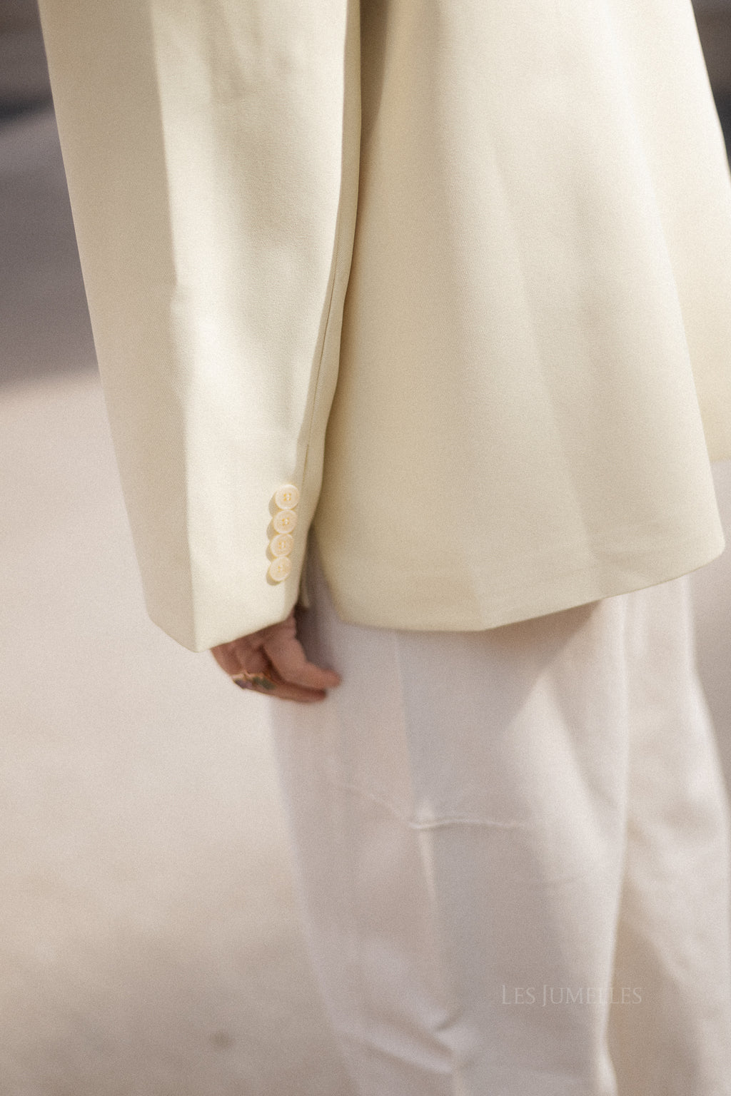 Chloe oversized blazer butter yellow