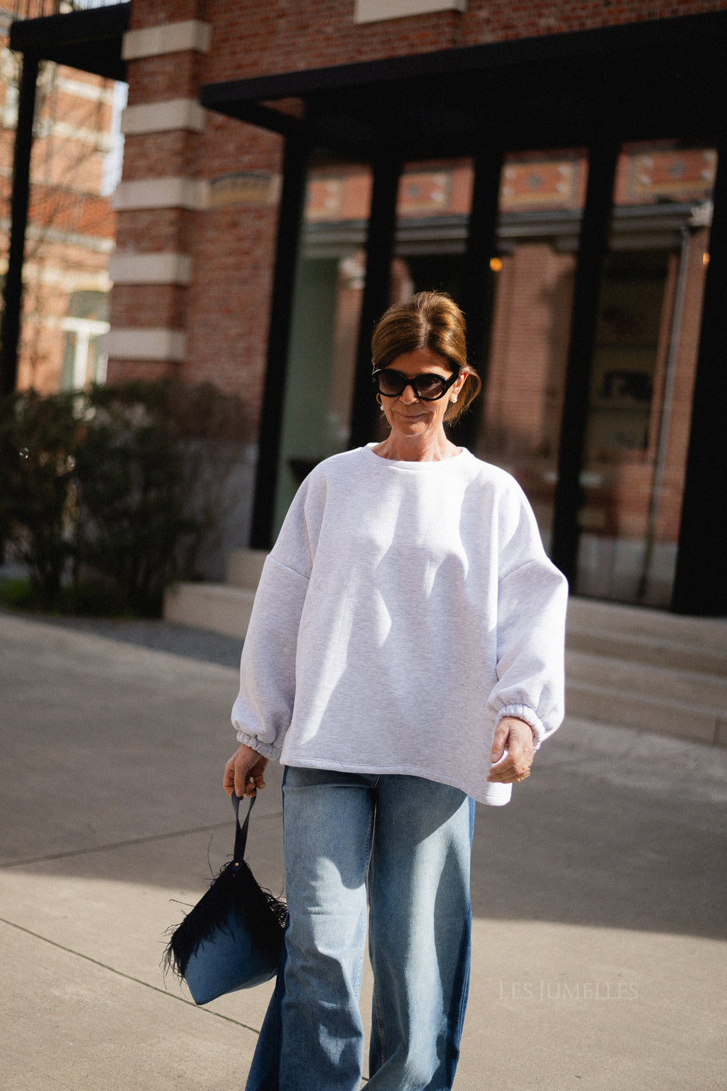 ORIGINAL Mom Boss sweater red/light grey