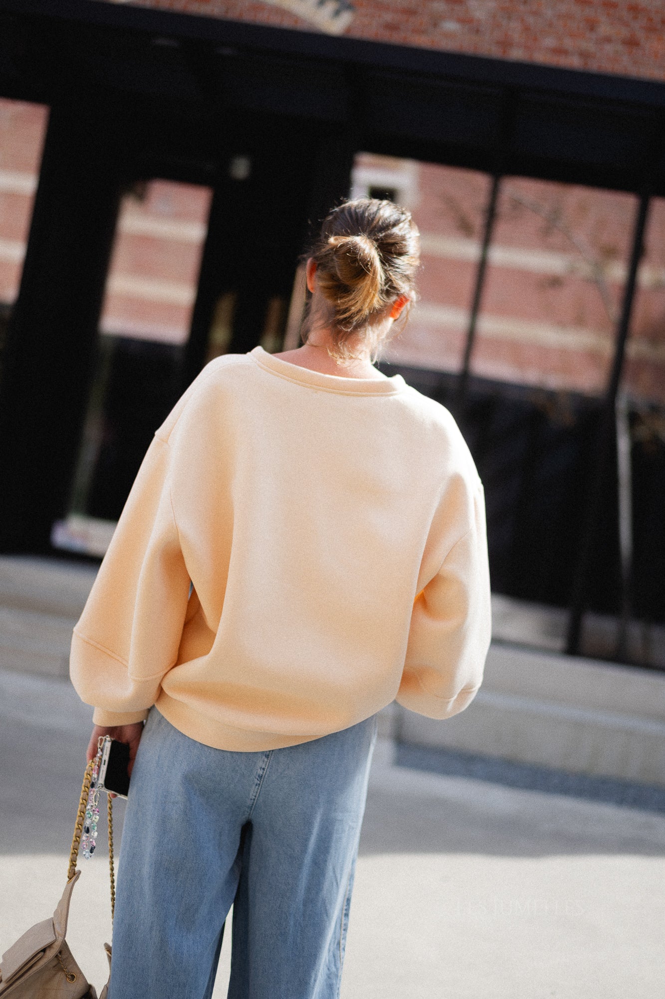 Anke V-neck sweater butter
