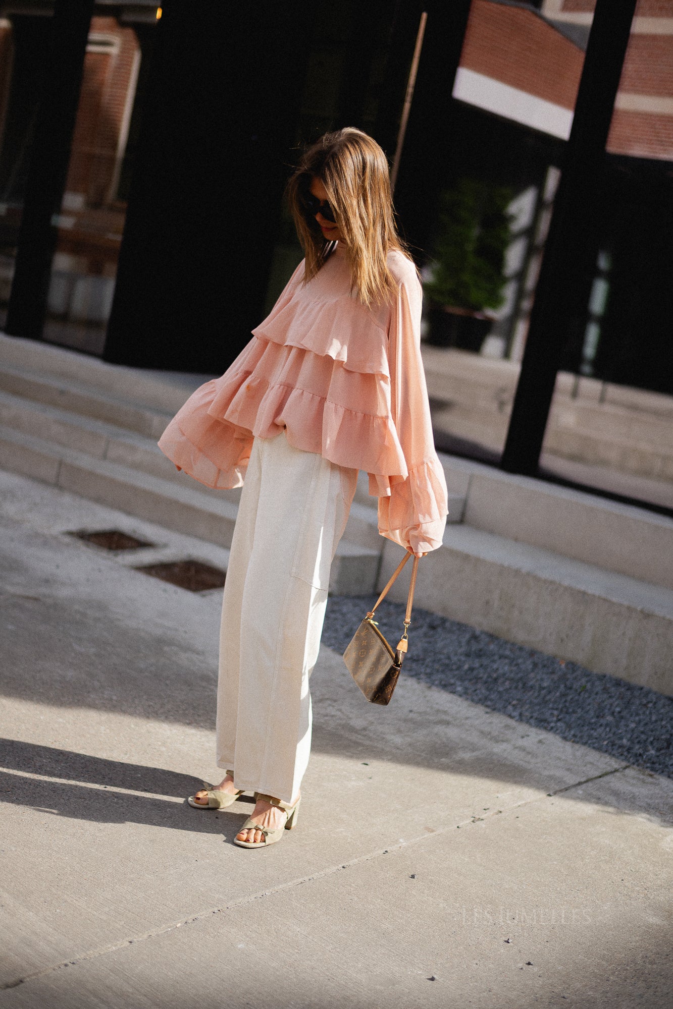 GZChiffany blouse maple sugar