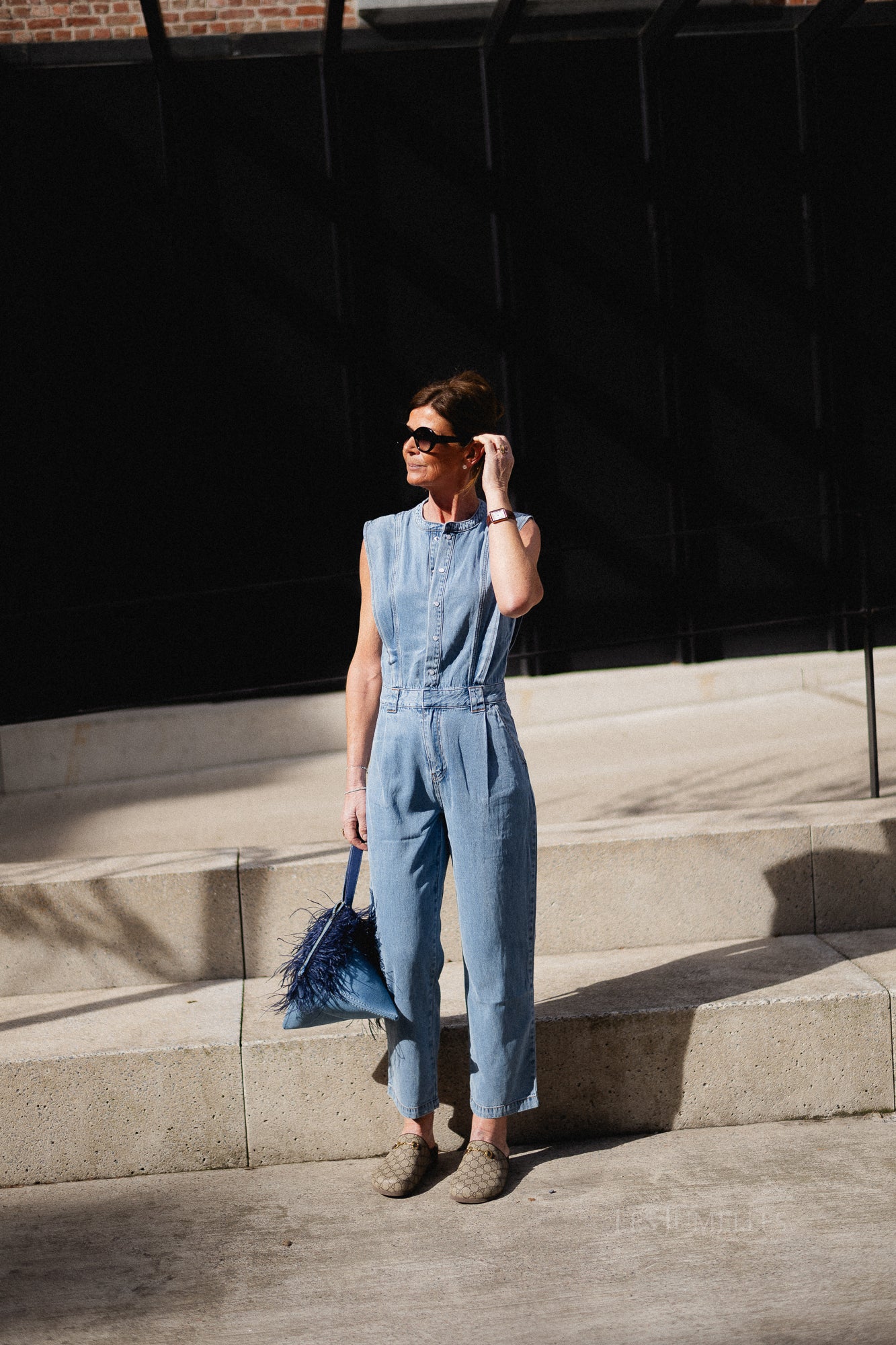 Tia jumpsuit light blue denim