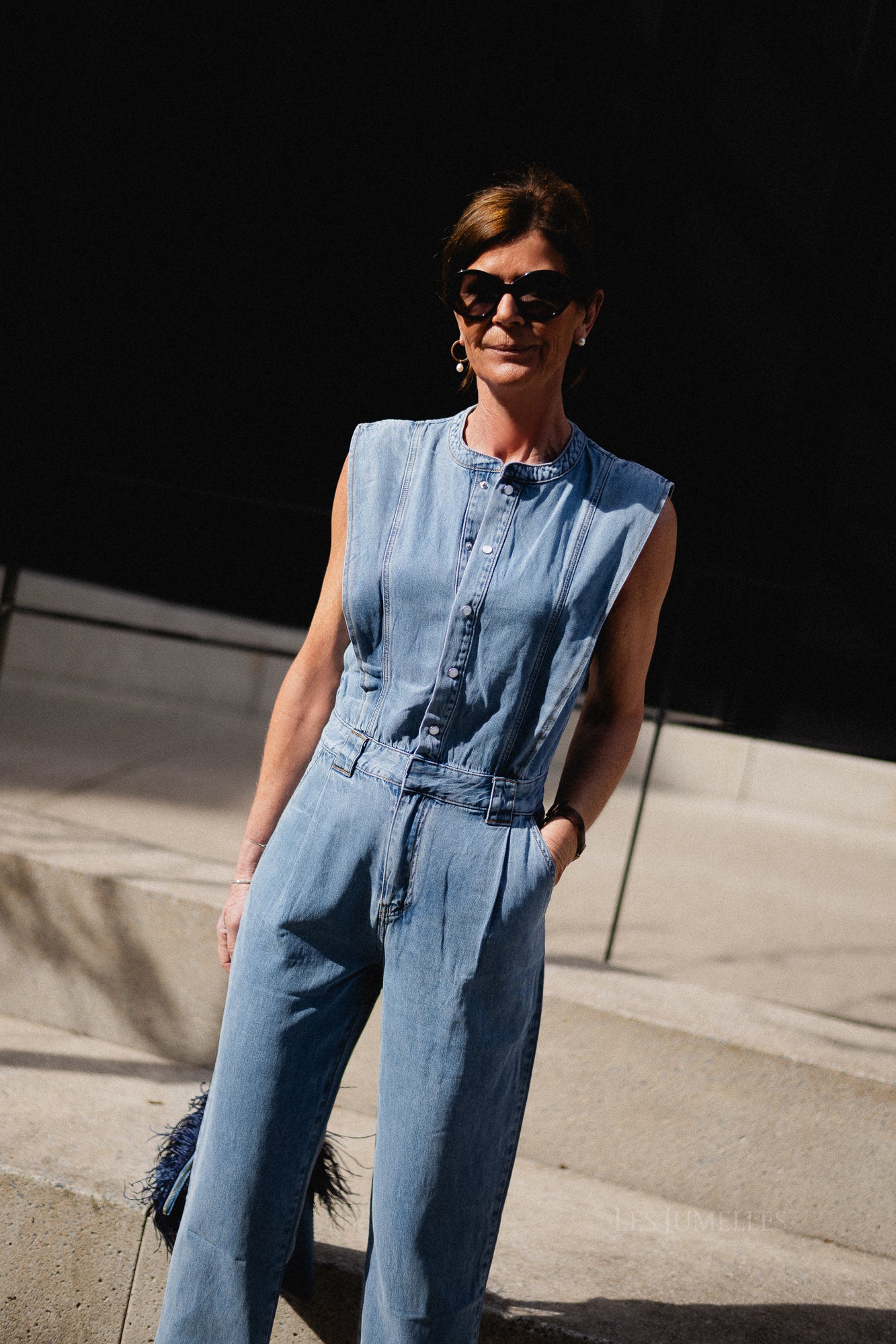 Tia jumpsuit light blue denim