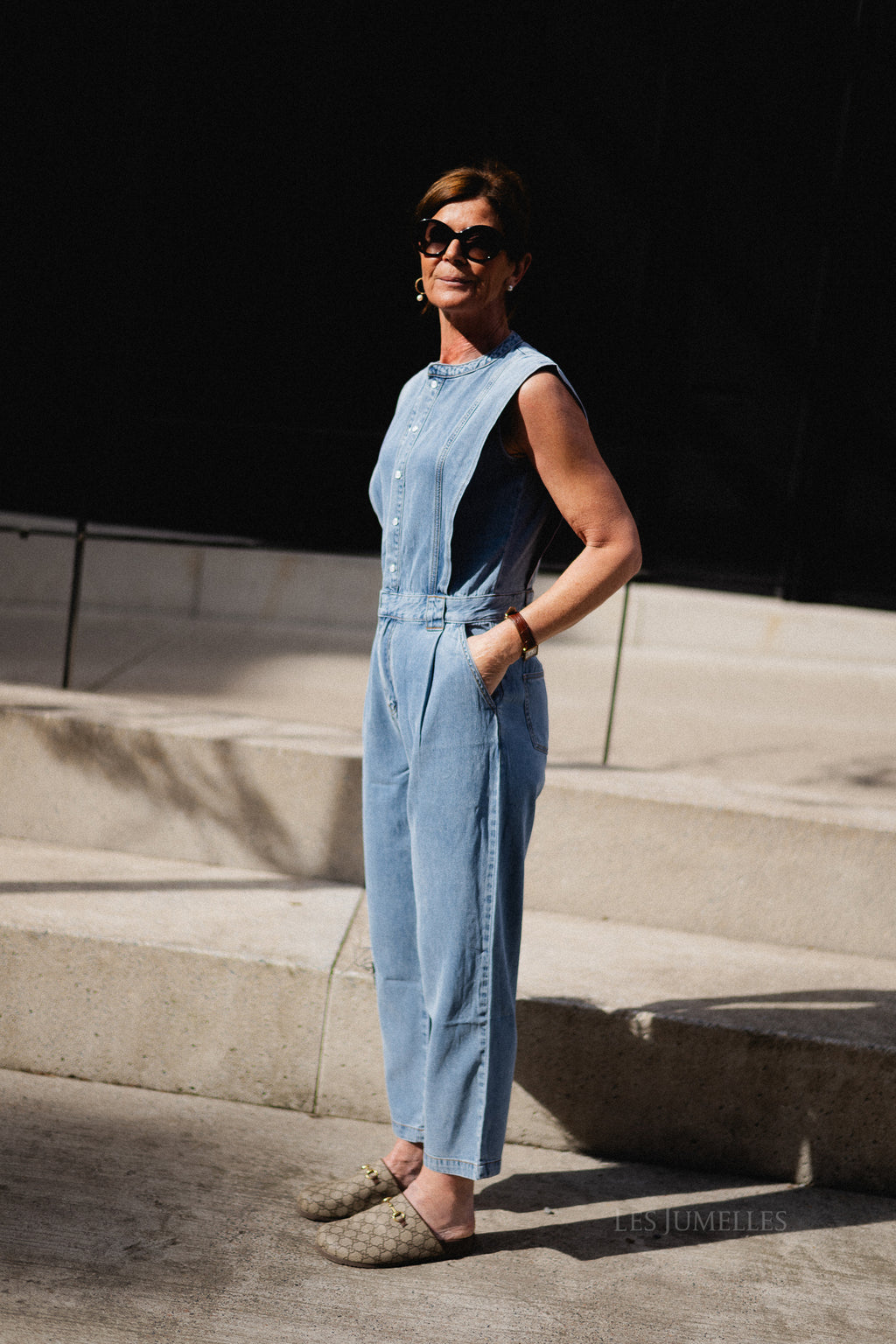 Tia jumpsuit light blue denim