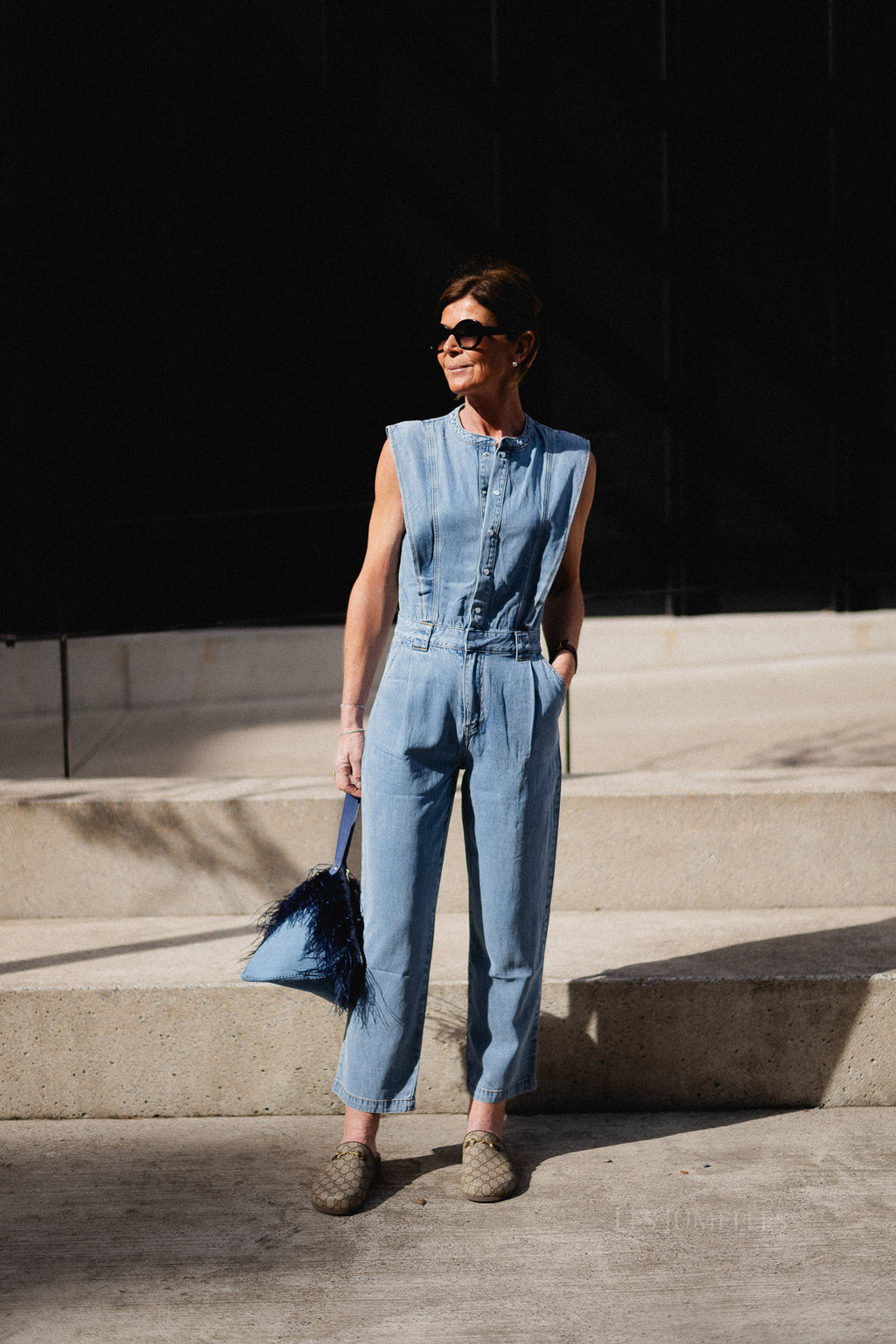 Tia jumpsuit light blue denim