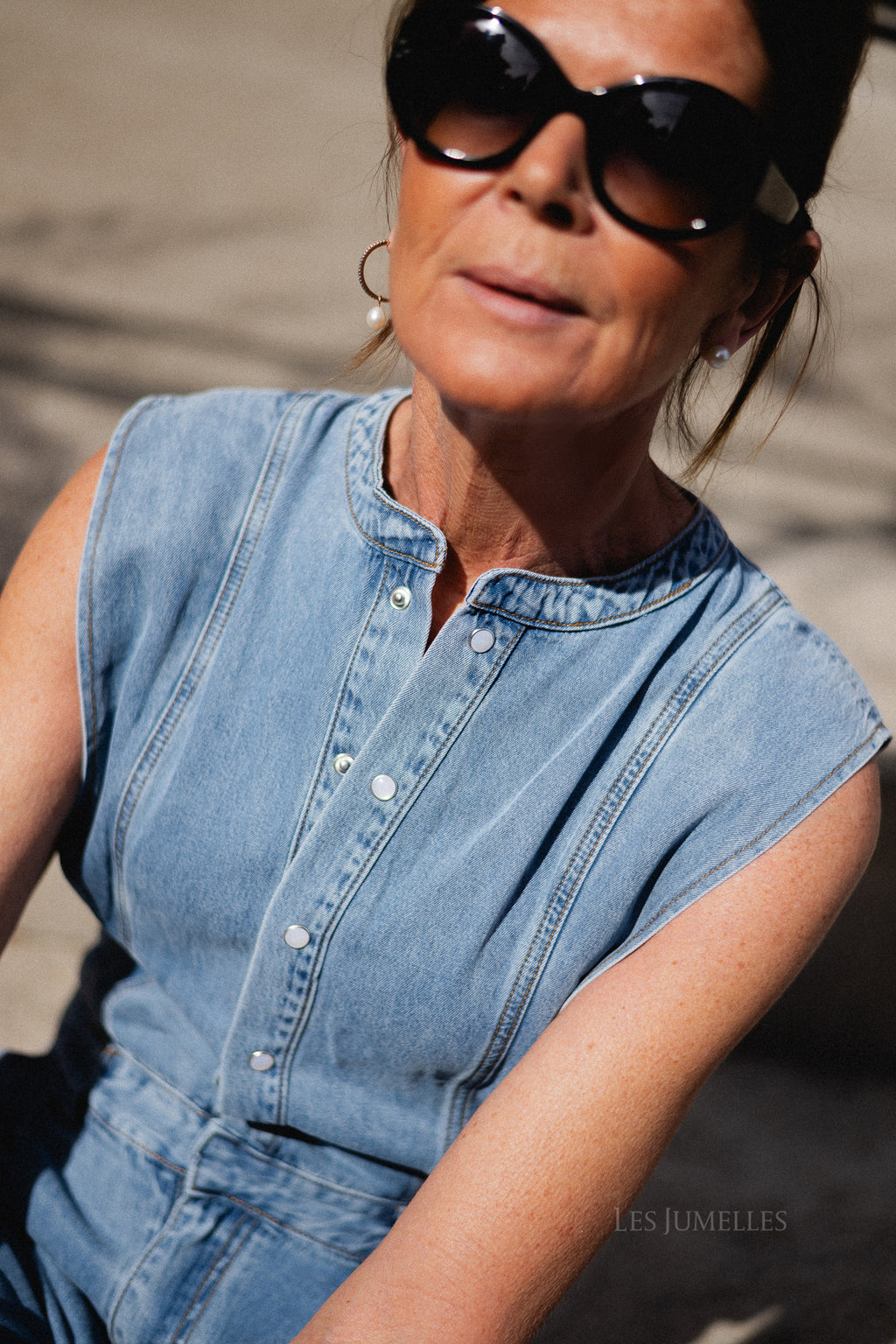 Tia jumpsuit light blue denim