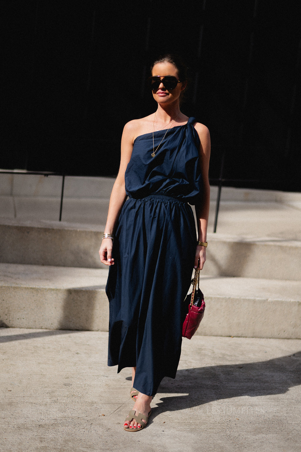 Fran long skirt navy