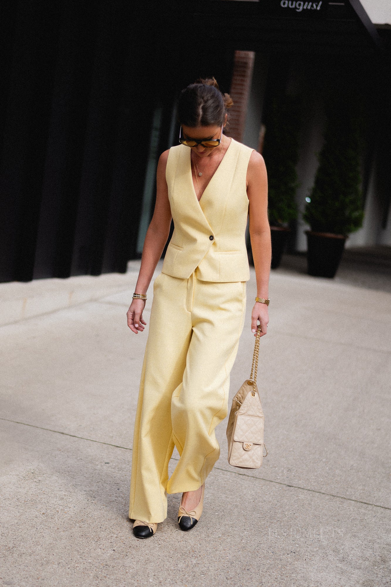 SLFRita Paxa wide pant italian straw