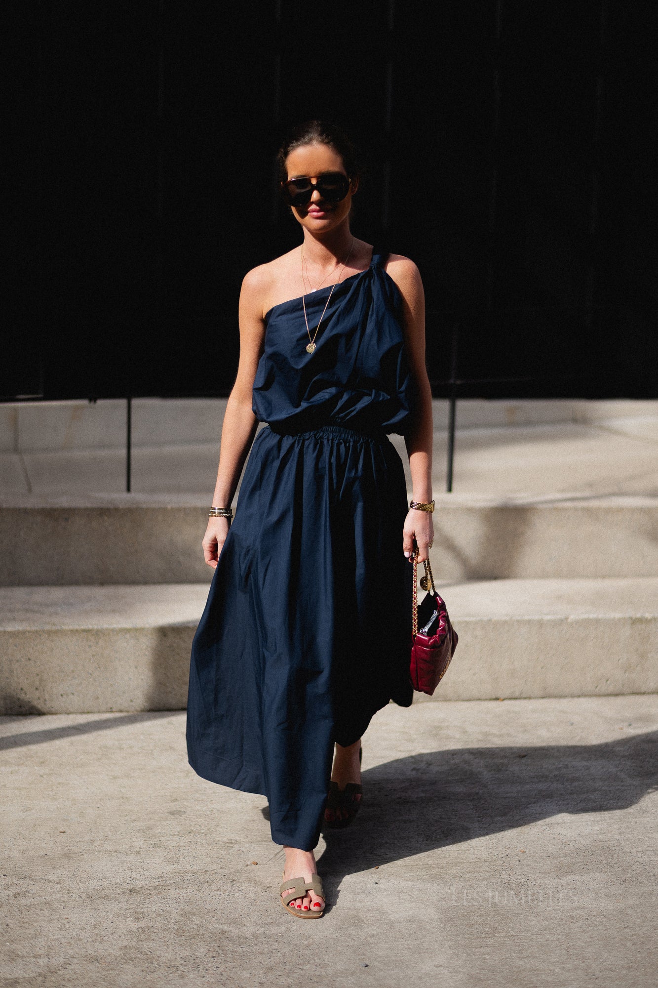 Fran long skirt navy